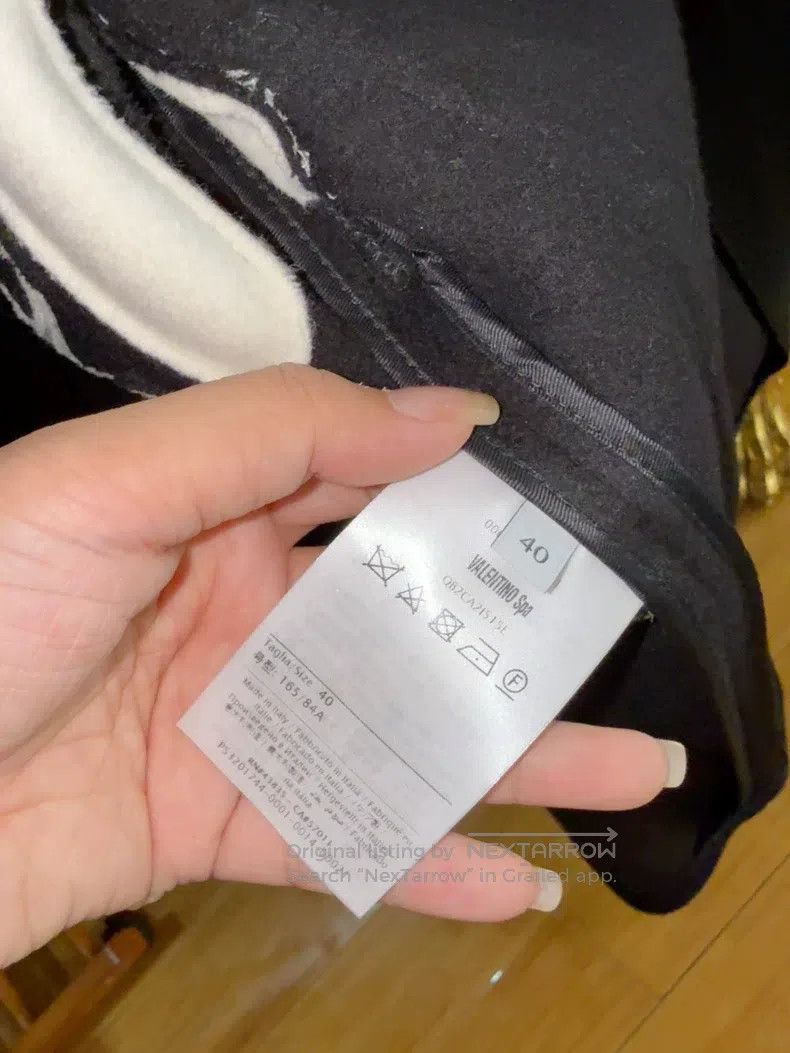 Valentino Valentino Black printed coat Size S / US 4 / IT 40 - 5 Thumbnail