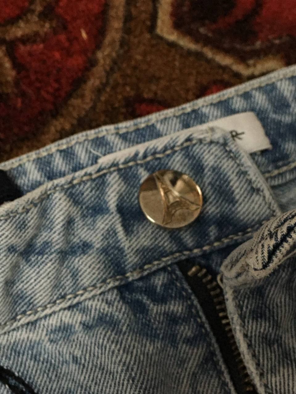 Designer × Japanese Brand × Maniere De Vior Manière De Voir Artistic Embroidered Jeans – UK Size 10 Size 28" / US 6 / IT 42 - 2 Thumbnail