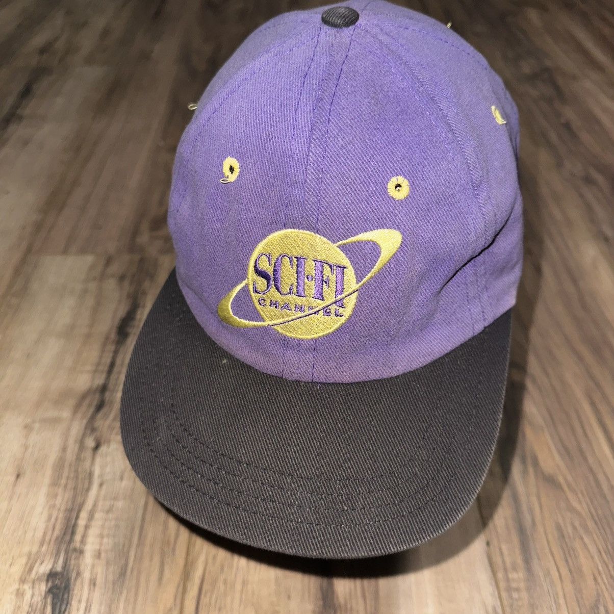 Other RARE Vintage 1990s Sci-Fi Channel Baseball Hat Purple Size ONE SIZE - 1 Thumbnail