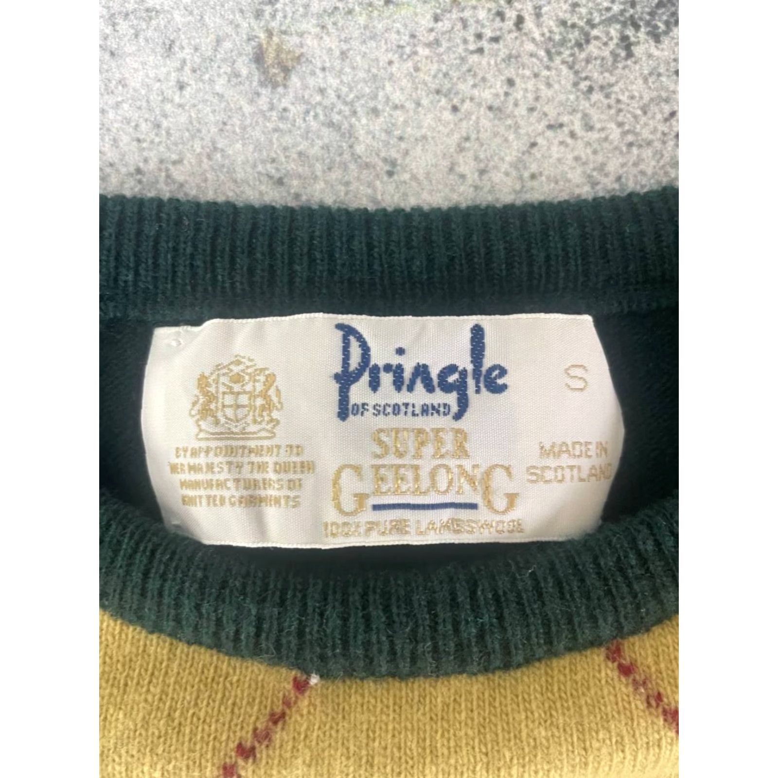 Pringle Of Scotland Pringle of Scotland Sweater Men Long Sleeve Argyle Lambswool Green Yellow Size S Crew Neck Pullover Casual Regular Knit Vintage: No Size US S / EU 44-46 / 1 - 3 Thumbnail