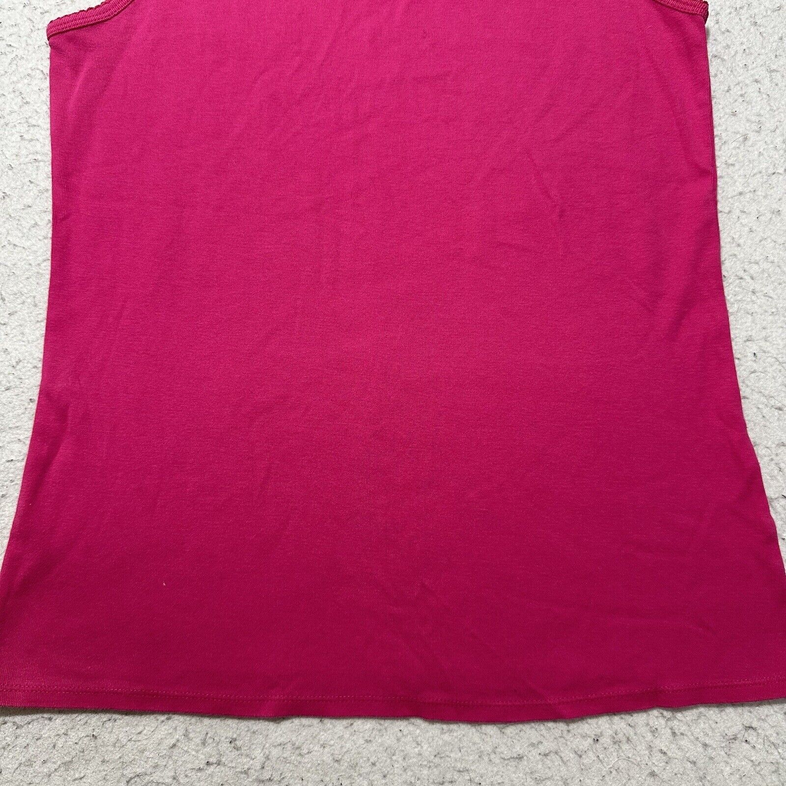 Lands' End Vintage Lands’ End Medium (10-12) Tank Top Hot Pink Shirt Size M / US 6-8 / IT 42-44 - 7 Thumbnail