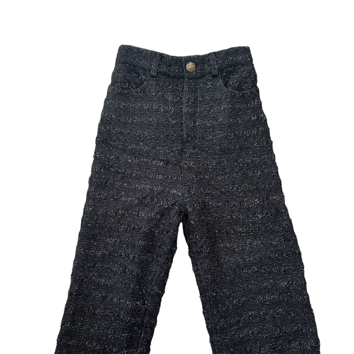 Balenciaga BALENCIAGA 2022AW DEMNA Textured Tweed Knit Baggy Pants Size US 27 - 3 Thumbnail