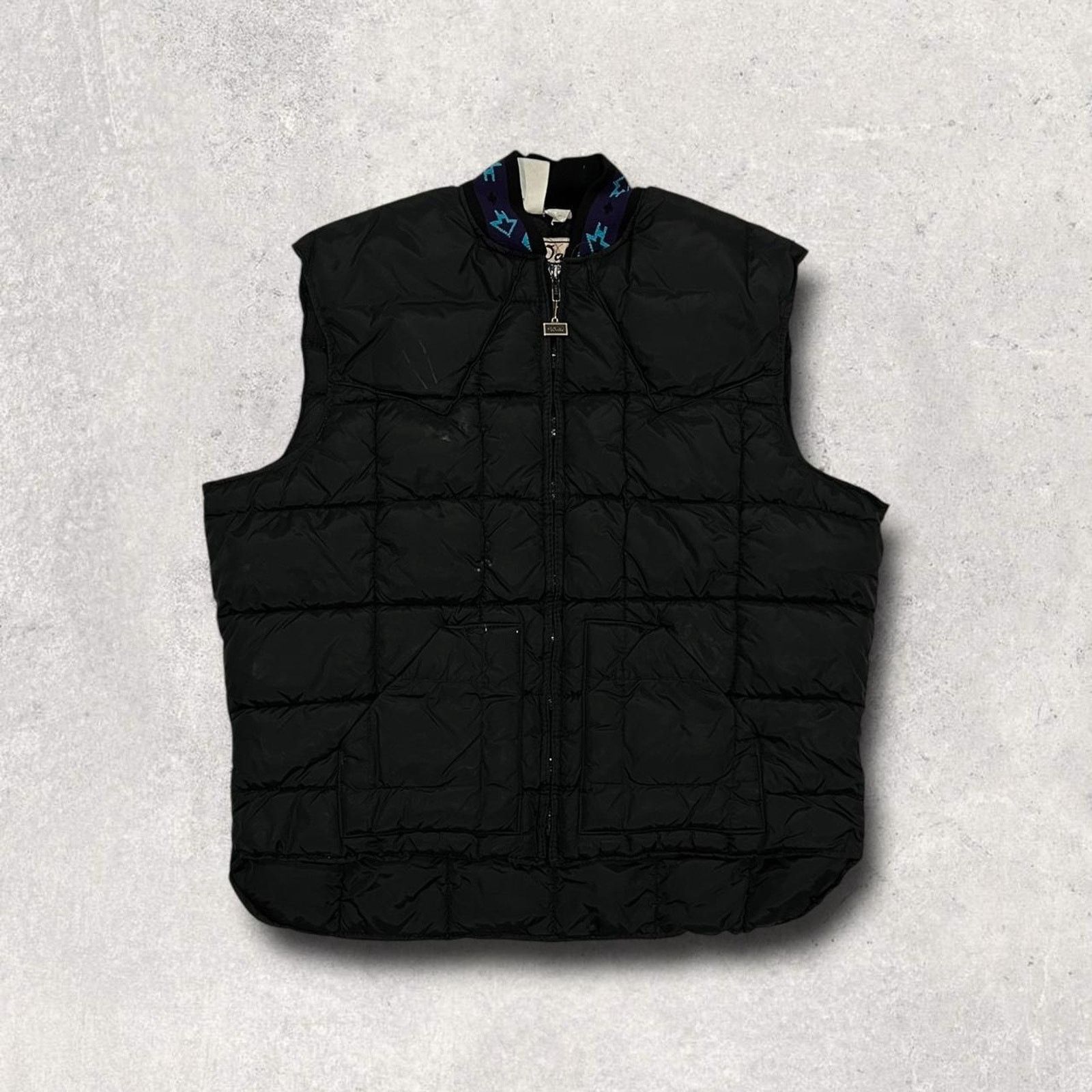 Walls Walls (Vintage) Black Full-Zip Quilted Puffer Vest Size US XL / EU 56 / 4 - 1 Thumbnail
