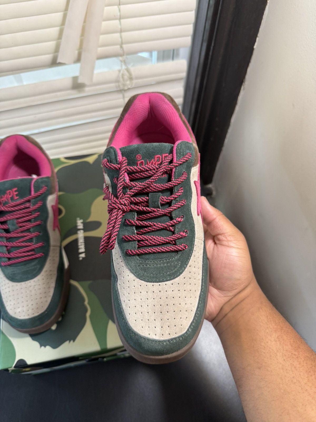 Bape Bape Road sta Green Suede Size 9 Worn Once Size US 9 / EU 42 - 5 Thumbnail
