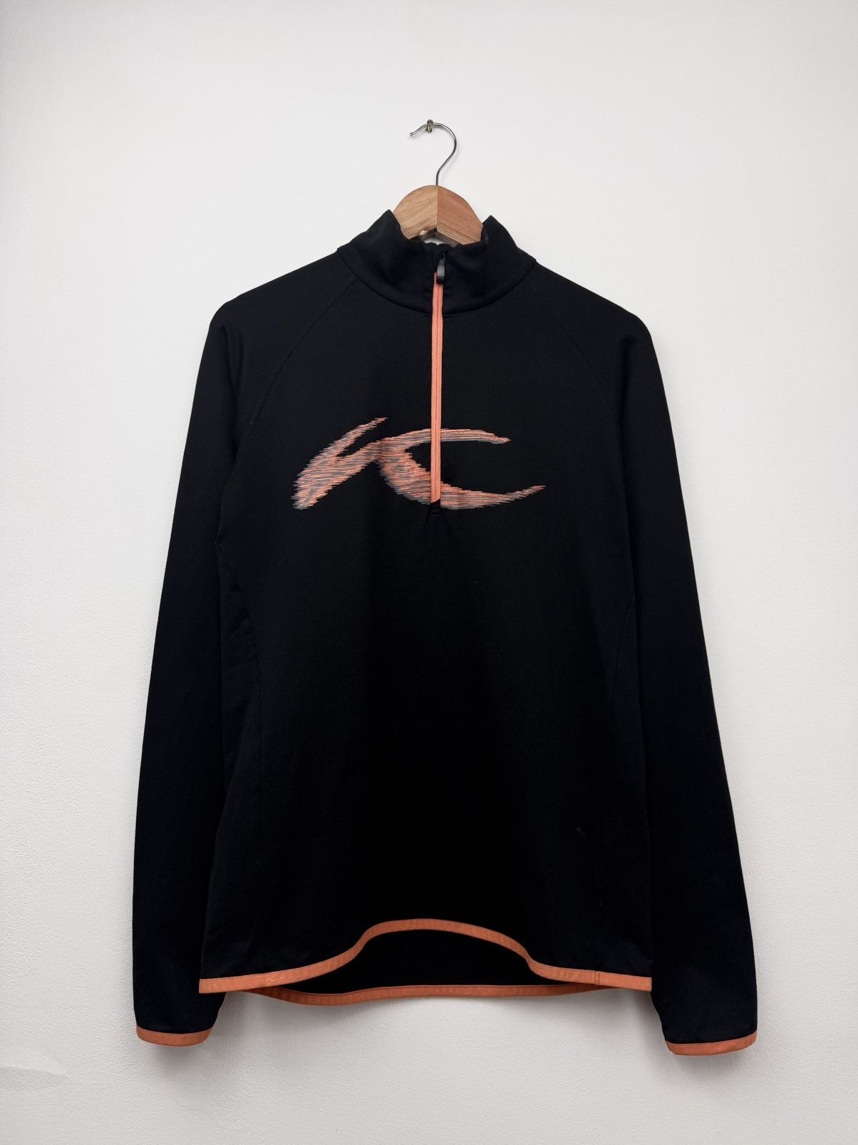 KJUS Kjus Men Thermal Half Zip Sweater Black Orange Size L Size US L / EU 52-54 / 3 - 1 Thumbnail