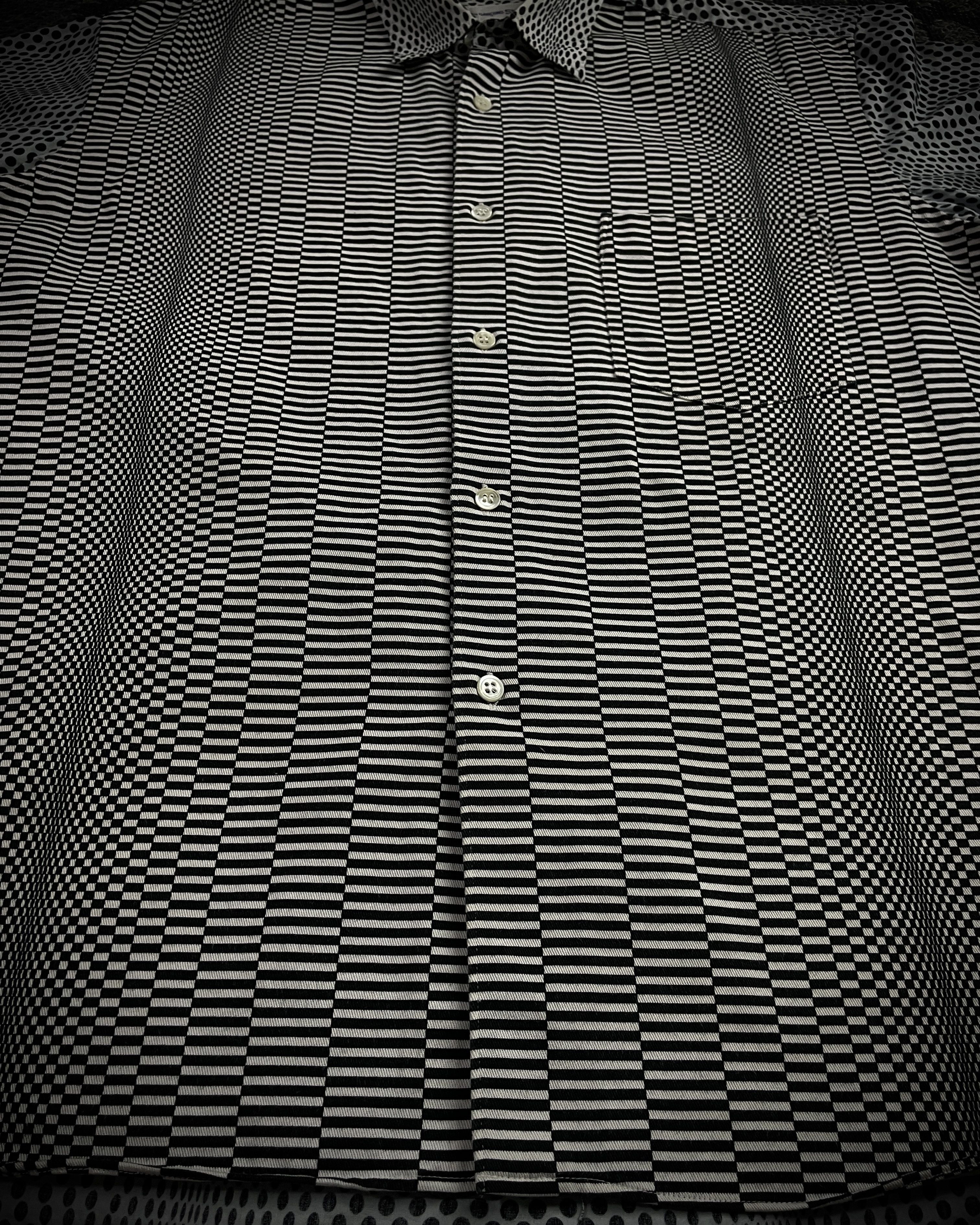 Comme des Garcons COMME des GARÇONS SHIRT (Early 2000s) Mixed Pattern Size US XL / EU 56 / 4 - 4 Thumbnail