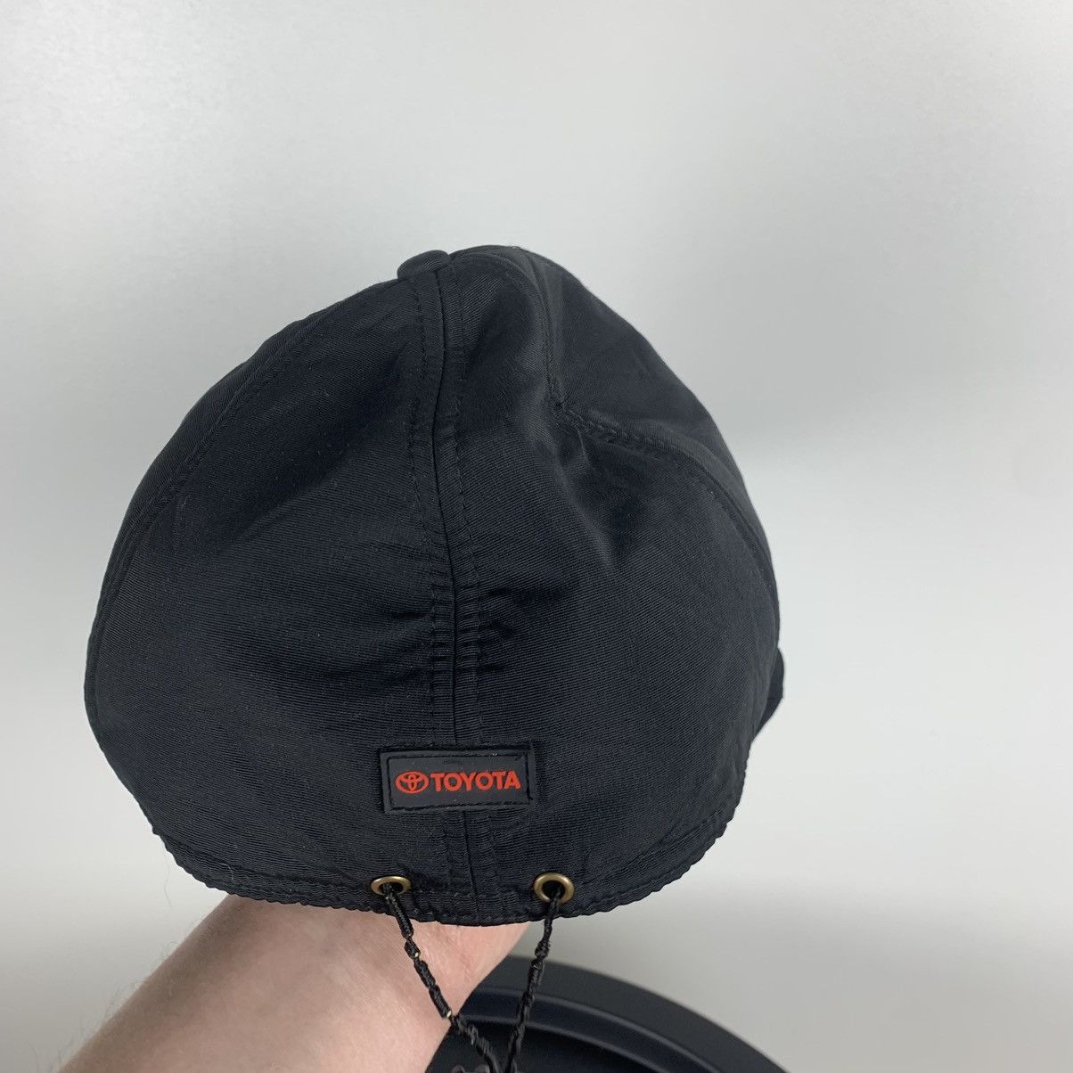 Vintage Toyota Black Nylon Racing Cap Hat Men’s One Size Y2K Size ONE SIZE - 2 Thumbnail