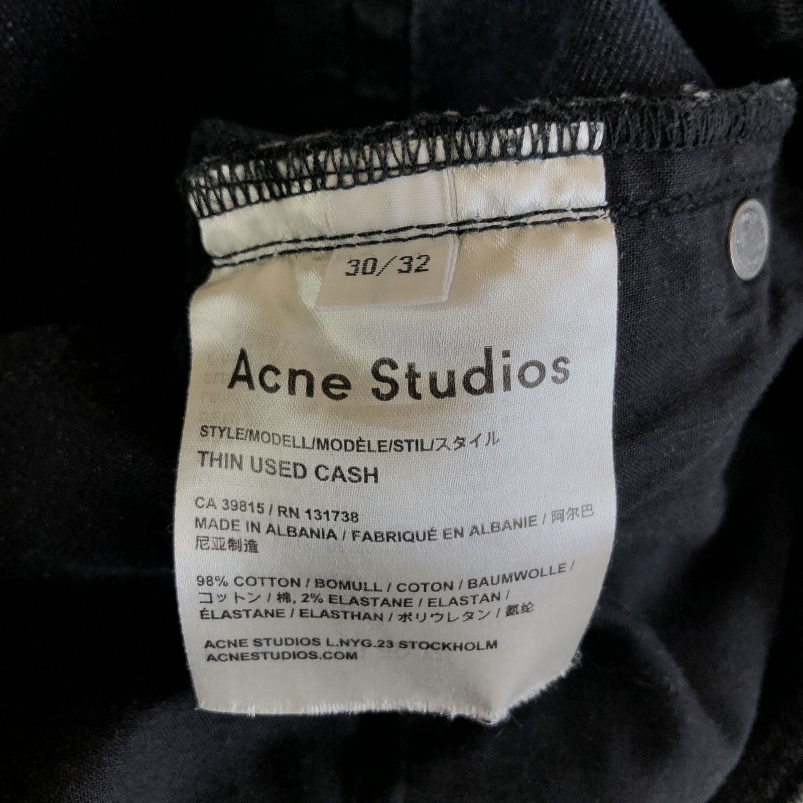 Acne Studios Acne Studios Thin Used Cash Jeans Size US 30 / EU 46 - 7 Thumbnail