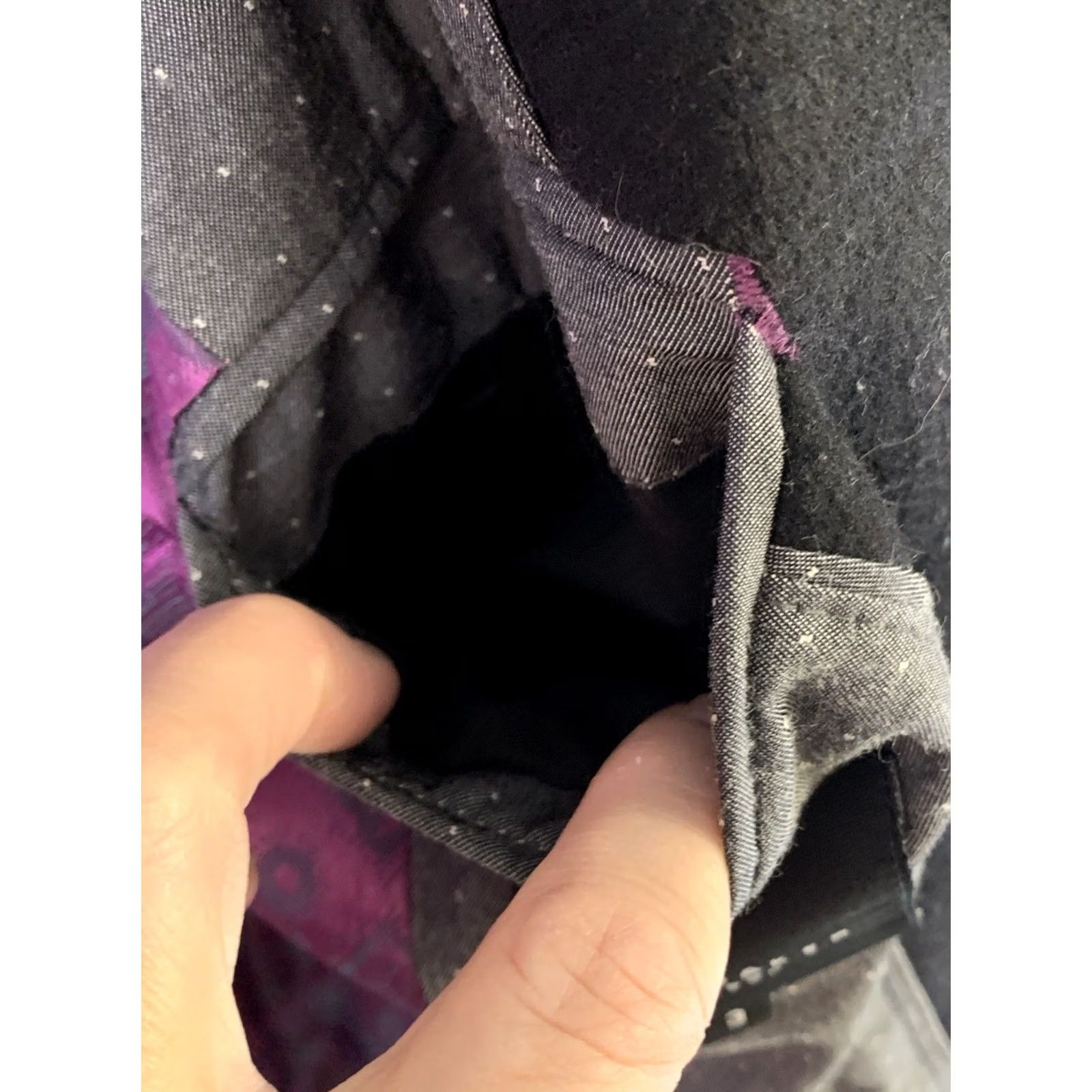 Ted Baker VINTAGE Ted Baker Double Breasted Coat Woman Sz 3 Black W/Purple Deer Lining Wool Blend Size XS / US 0-2 / IT 36-38 - 7 Thumbnail