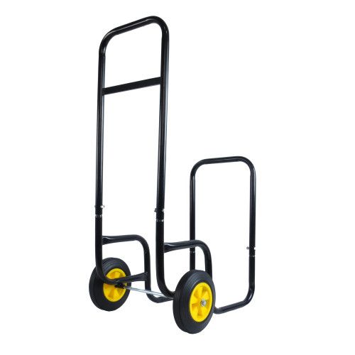 Designer × Homemade Firewood Log Cart Carrier - Outdoor or Indoor Black Steel Wo Size US L / EU 52-54 / 3 - 5 Thumbnail