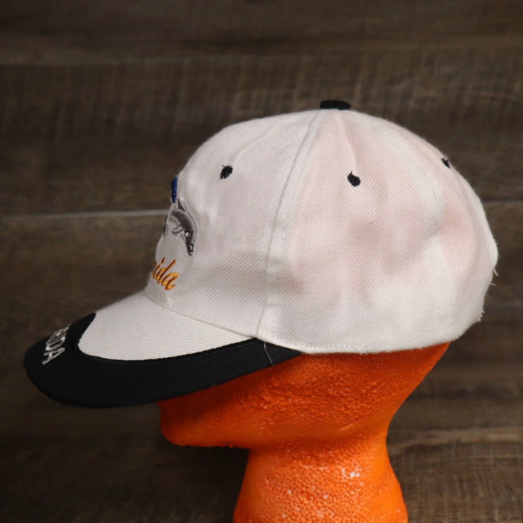 Vintage Hat Baseball Cap Unisex Adult One Size White Adjustable Embroidered Florida Size ONE SIZE - 5 Thumbnail