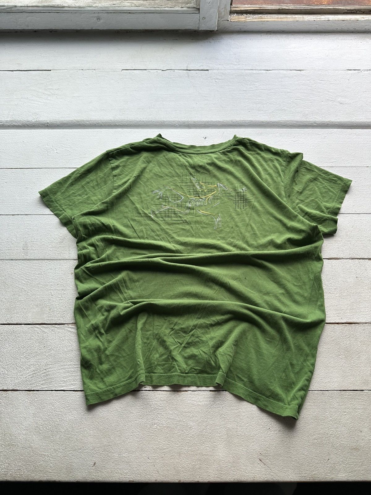 Arc'teryx 🚨ARCTERYX DISTRESSED GREEN TEE WITH BIG LOGO OUTDOOR Size US M / EU 48-50 / 2 - 1 Thumbnail