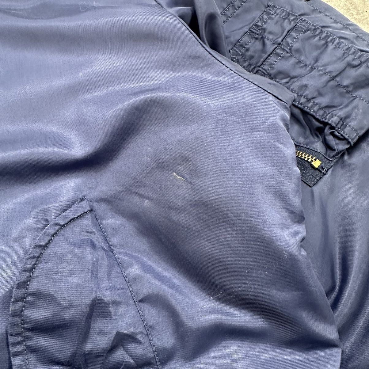 Vintage Vintage MA-1 Y2K Blue Militari Flyght Bomber USA Jacket Size US L / EU 52-54 / 3 - 5 Thumbnail
