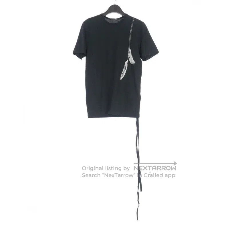 Ann Demeulemeester Ann Demeulemeester Size S 23FW Black Feather Streamer T-Shi Size S / US 4 / IT 40 - 3 Thumbnail