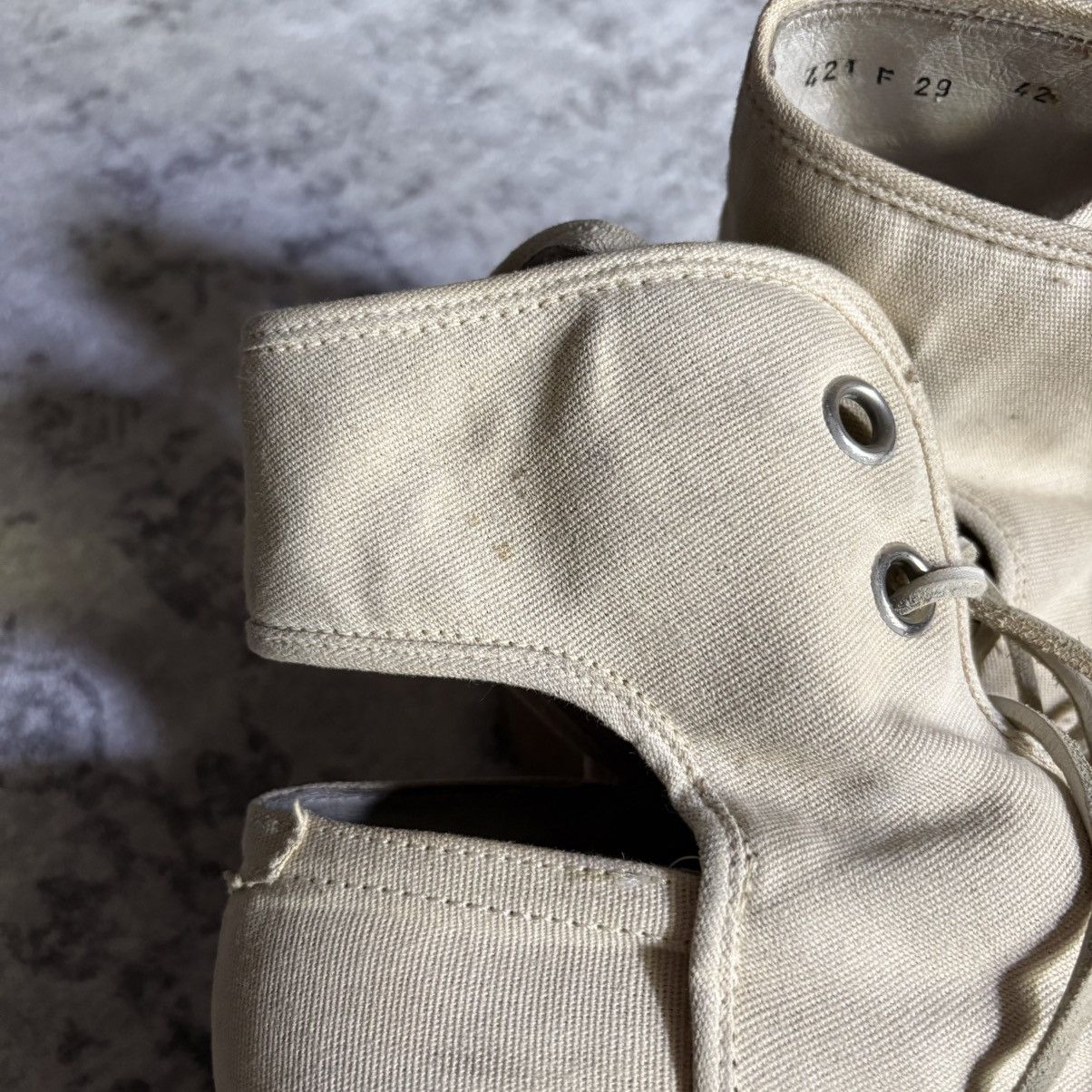 Dirk Bikkembergs Dirk Bikkembergs 90s Canvas Cutout Lace Up Boots | Size 42 Size US 10 / EU 43 - 3 Thumbnail