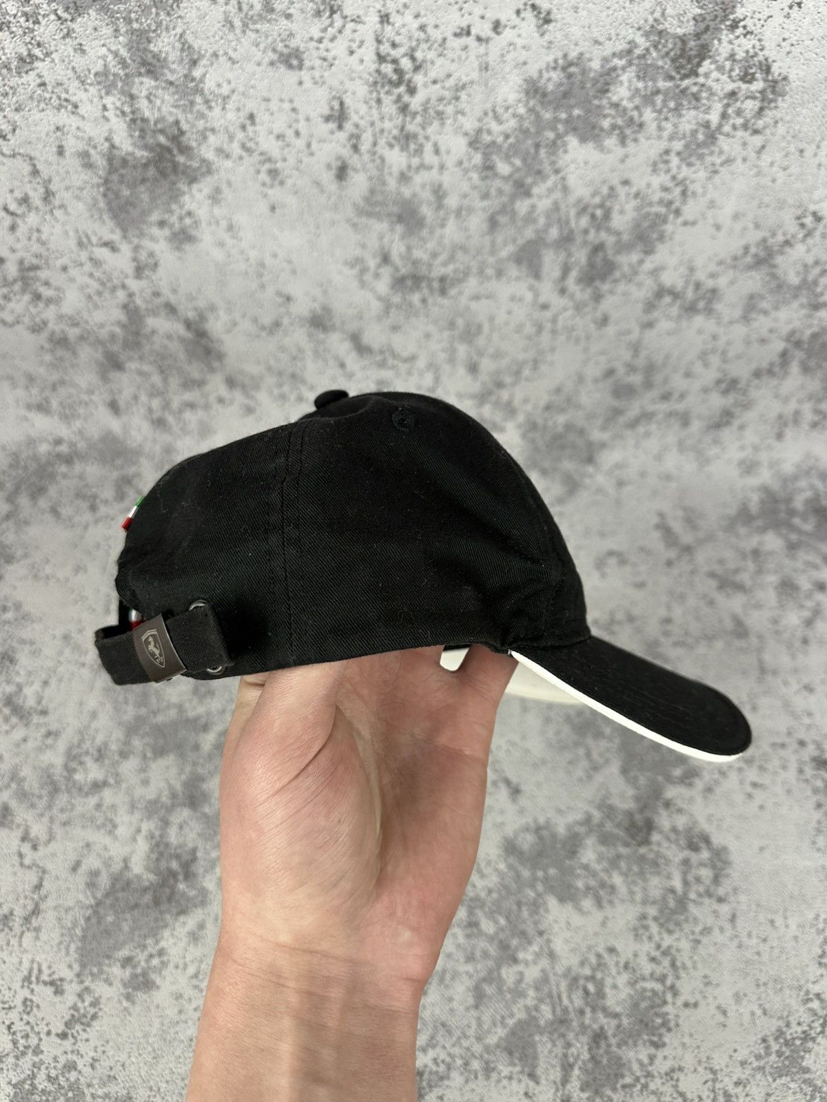 Ferrari Vintage Ferrari Cap Black Italy Racing F1 Shield Patch Hat Size ONE SIZE - 3 Thumbnail