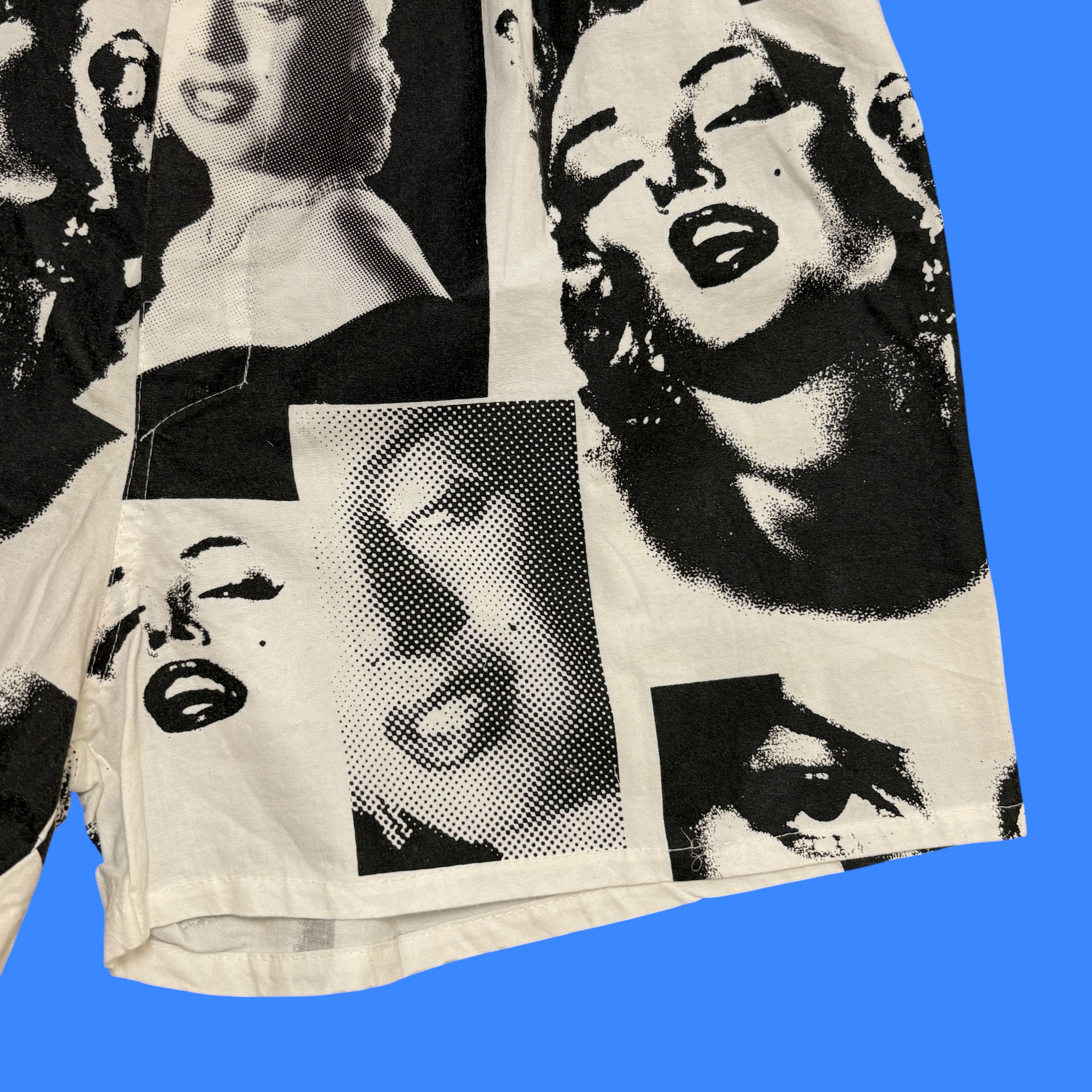 Vintage Vintage 1991 Marilyn Monroe All Over Print Boxer Shirts Size 36 - 5 Thumbnail