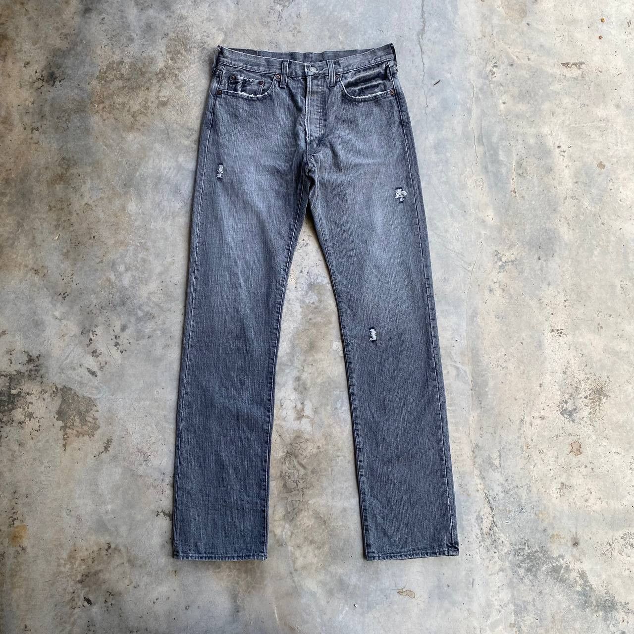 Japan Blue × Studio D'Artisan VINTAGE S.DARTISAN DEADSTOCK DISTRESSED GREY FADED BLACK Size US 31 - 1 Thumbnail