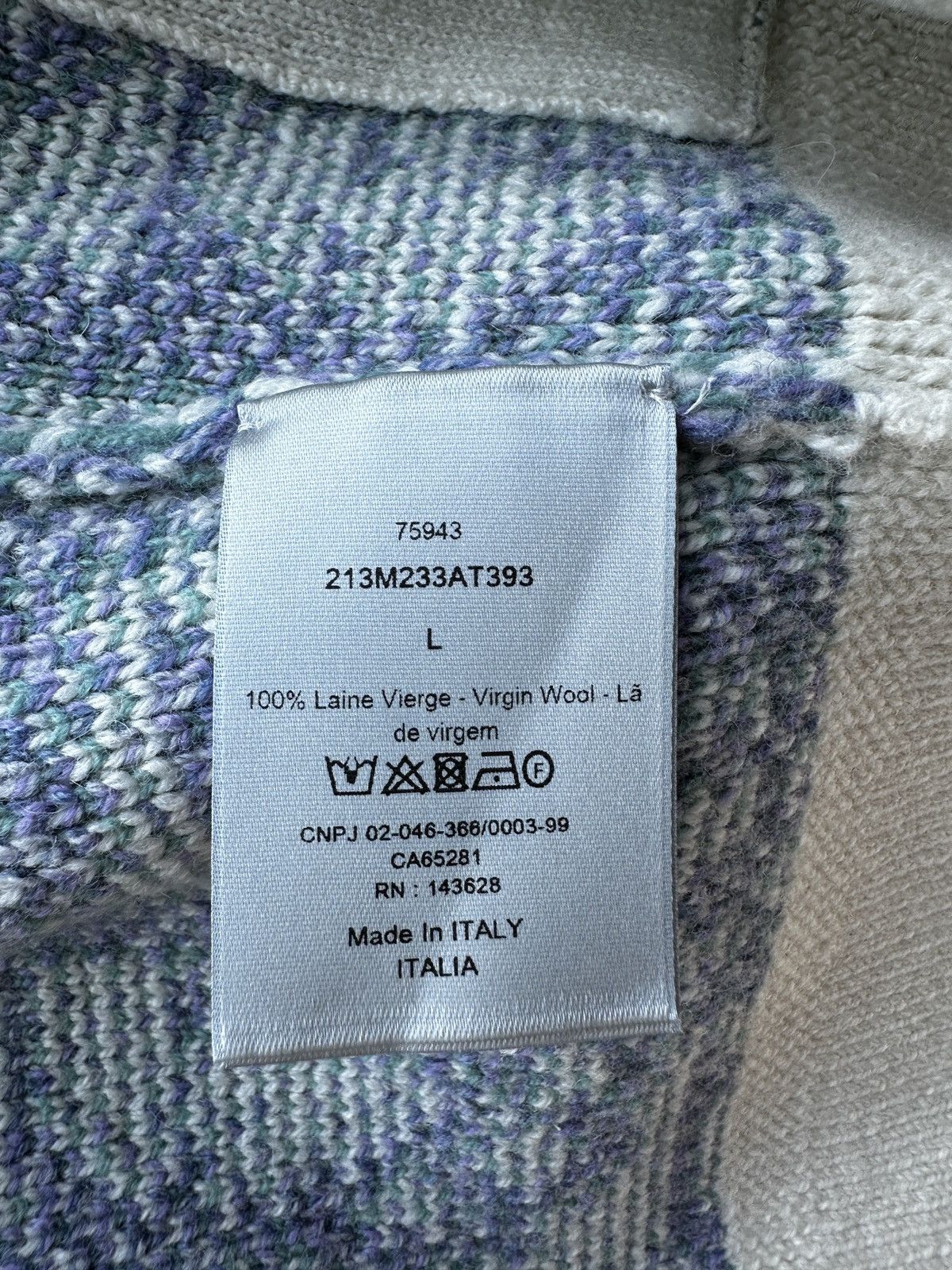 Dior Dior Oblique Wool Cardigan Size US L / EU 52-54 / 3 - 5 Thumbnail