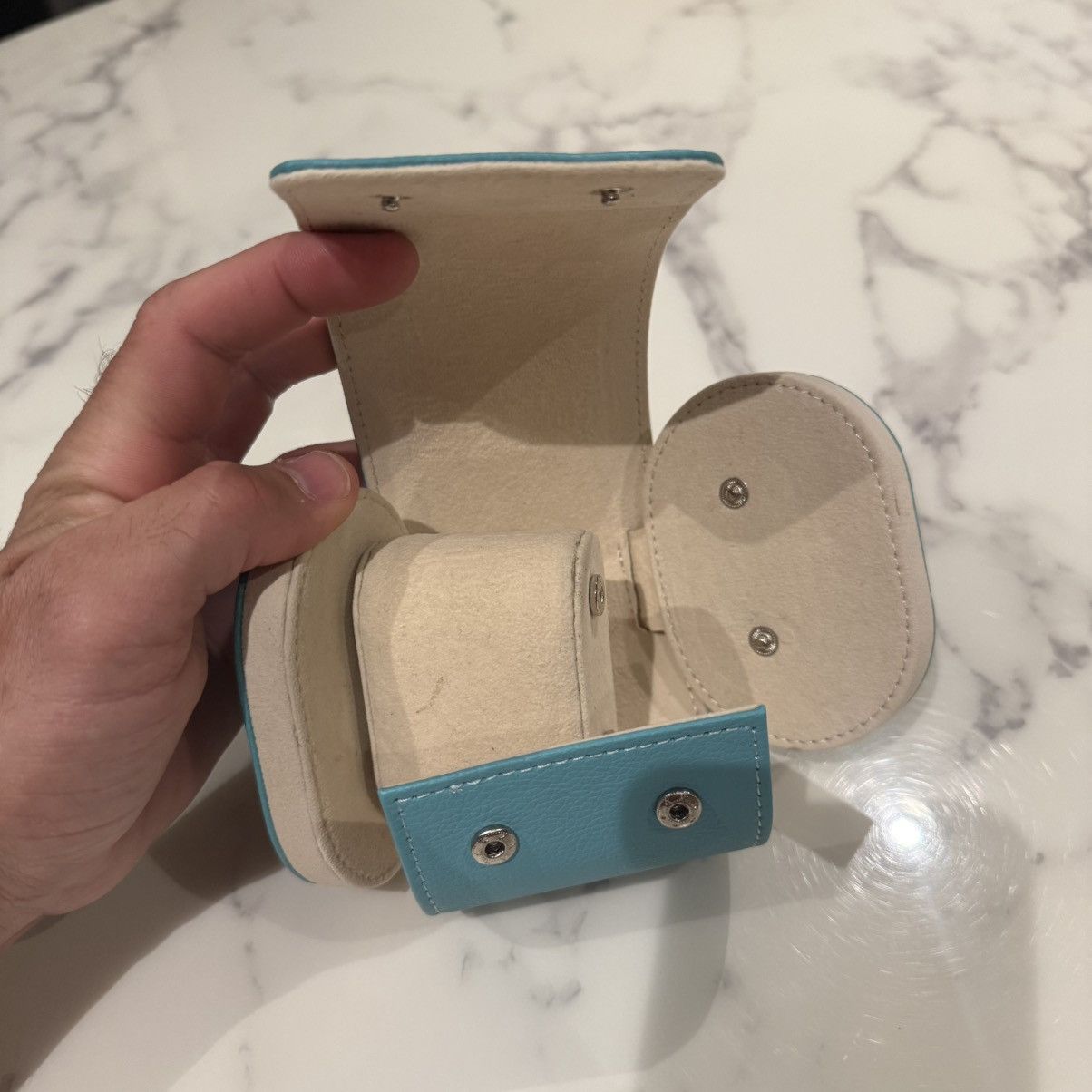 ZENITH Zenith x Bhindi Leather Watch Travel Case in Tiffany Blue Size ONE SIZE - 5 Thumbnail