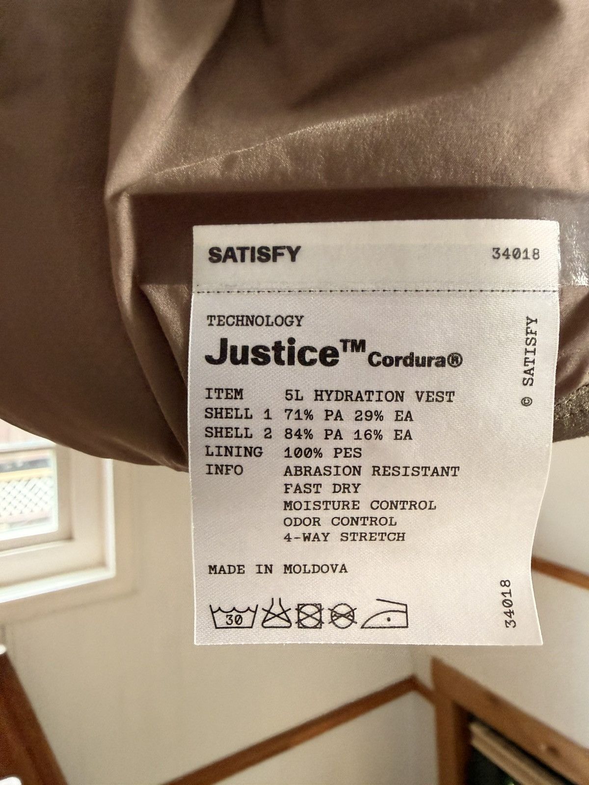 Satisfy Satisfy Justice Cordura 5L Hydration Vest Size ONE SIZE - 3 Thumbnail