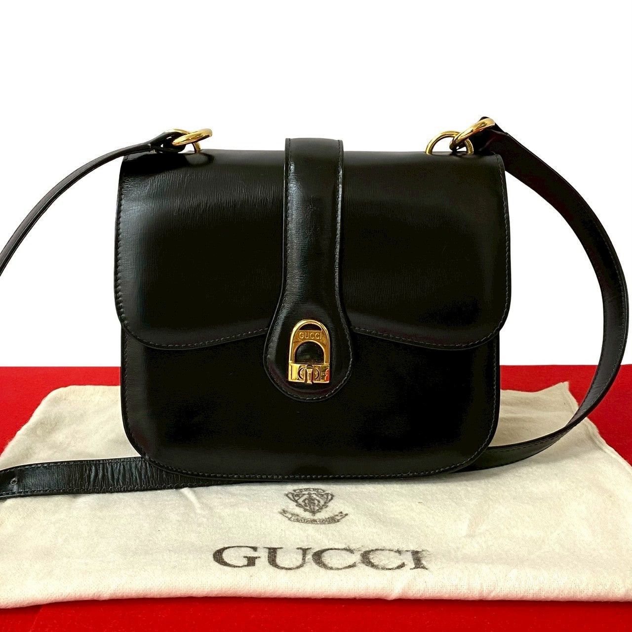 Gucci Gucci Shoulder Bag Black Leather Size ONE SIZE - 1 Thumbnail
