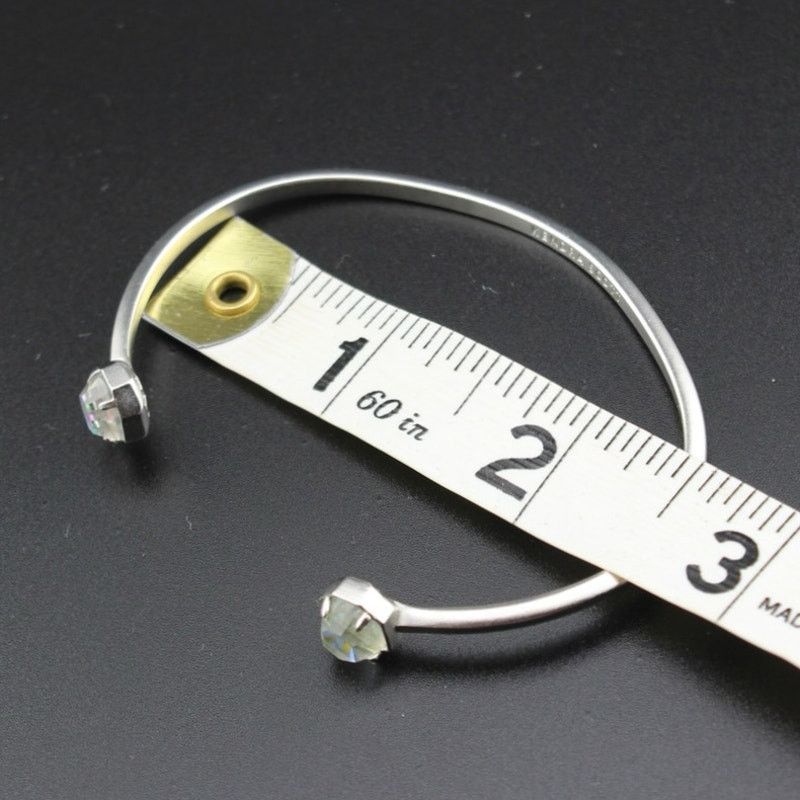 Kendra Scott Kendra Scott Rainbow Stone Open Cuff Bracelet Silver Tone Size ONE SIZE - 5 Thumbnail