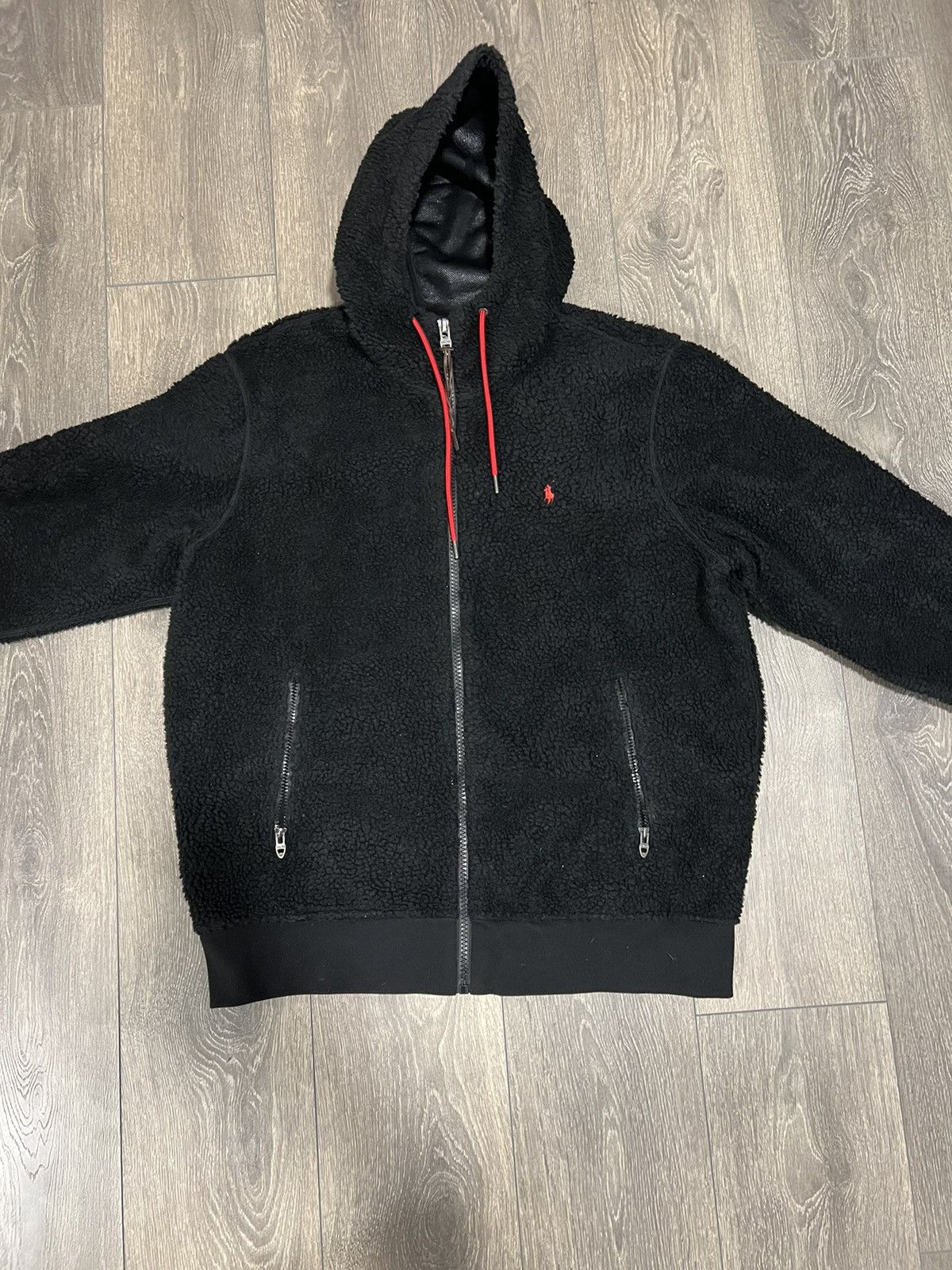 image of Ralph Laurent X Talon Fleece Jacket in Black, Men's (Size Large)