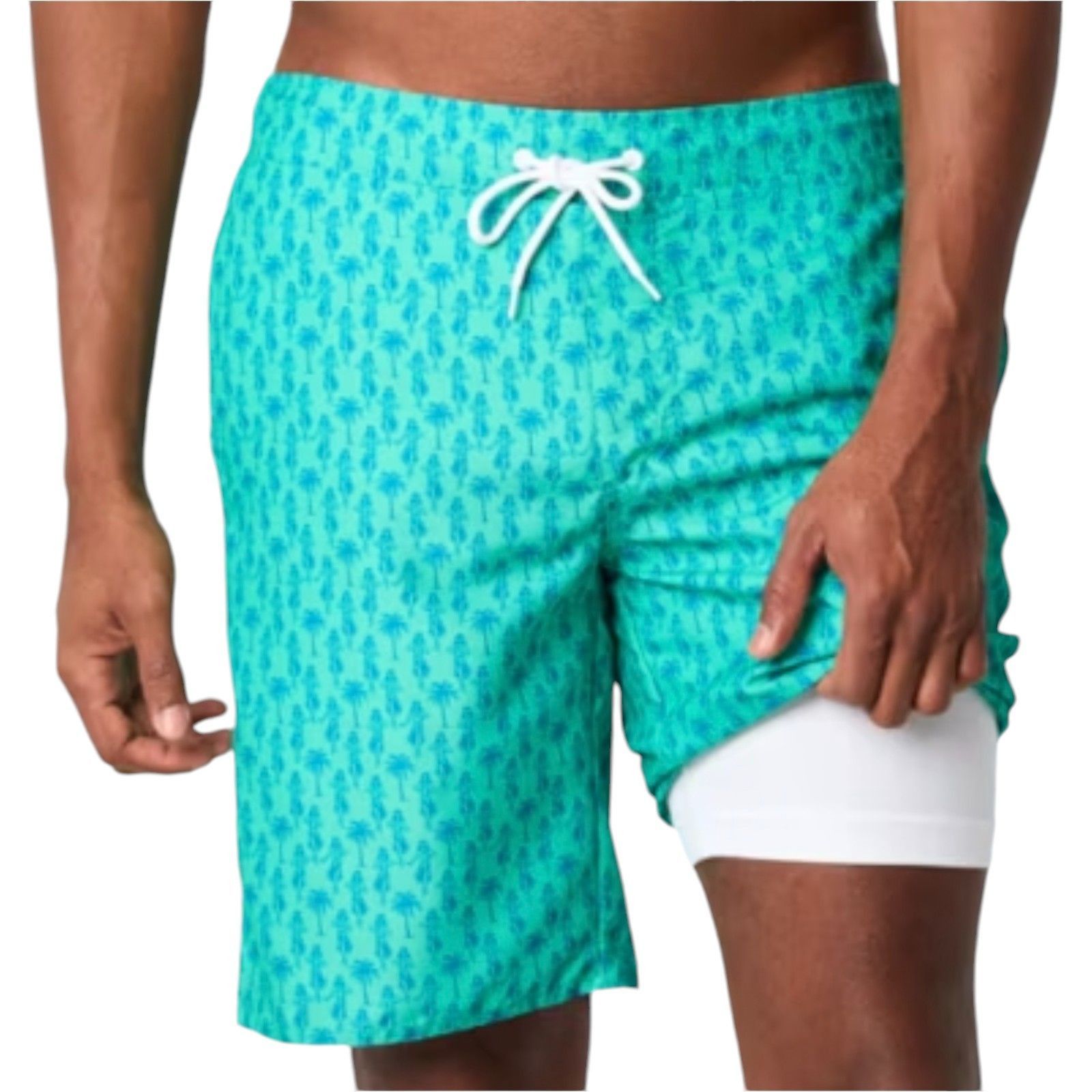 Other St. John's Bay - Men's Board Shorts - 9" Inseam - Green Hula Size ONE SIZE - 1 Thumbnail
