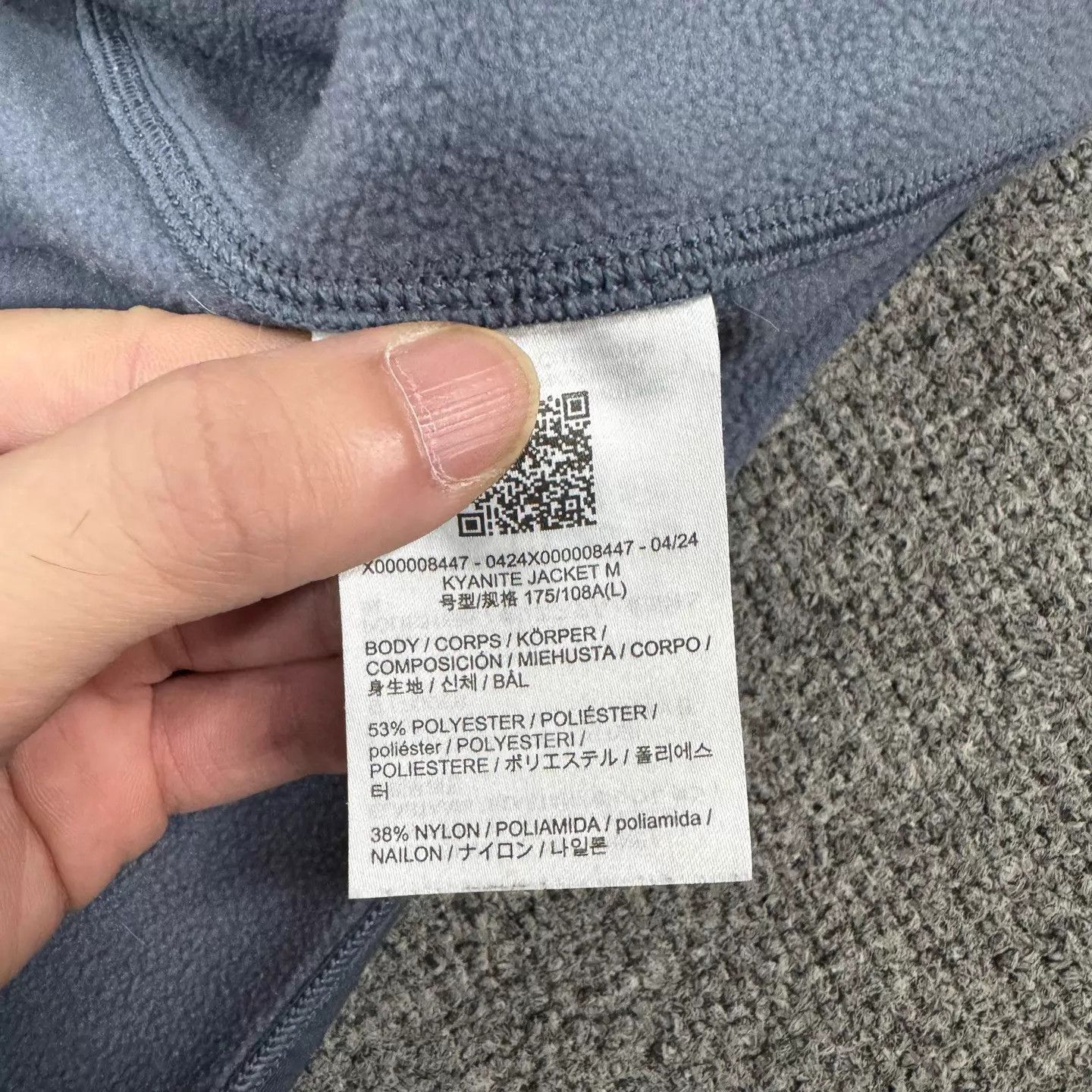 Arc'teryx Arcteryx Kyanite Gray Fleece Jacket L Near MINT Size US L / EU 52-54 / 3 - 7 Thumbnail