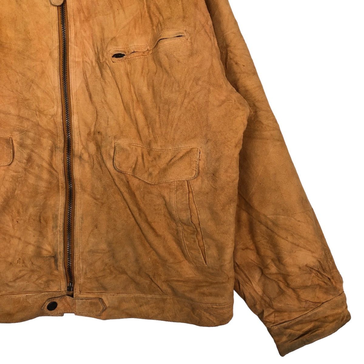 Vintage 🔥Vtg Biker Leather Jacket Ashville Inspire CP Company Size US L / EU 52-54 / 3 - 5 Thumbnail