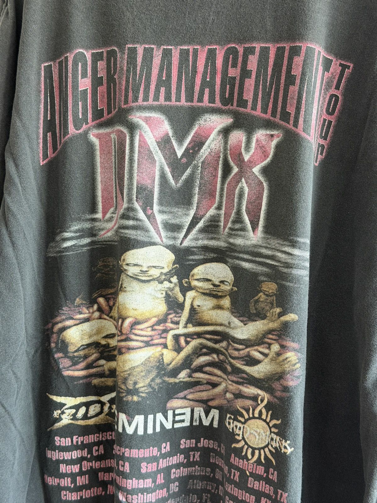 Band Tees *RARE*ANGER MANAGEMENT VINTAGE DMX EMINEM GODSMACK TOUR Size US XXL / EU 58 / 5 - 4 Thumbnail