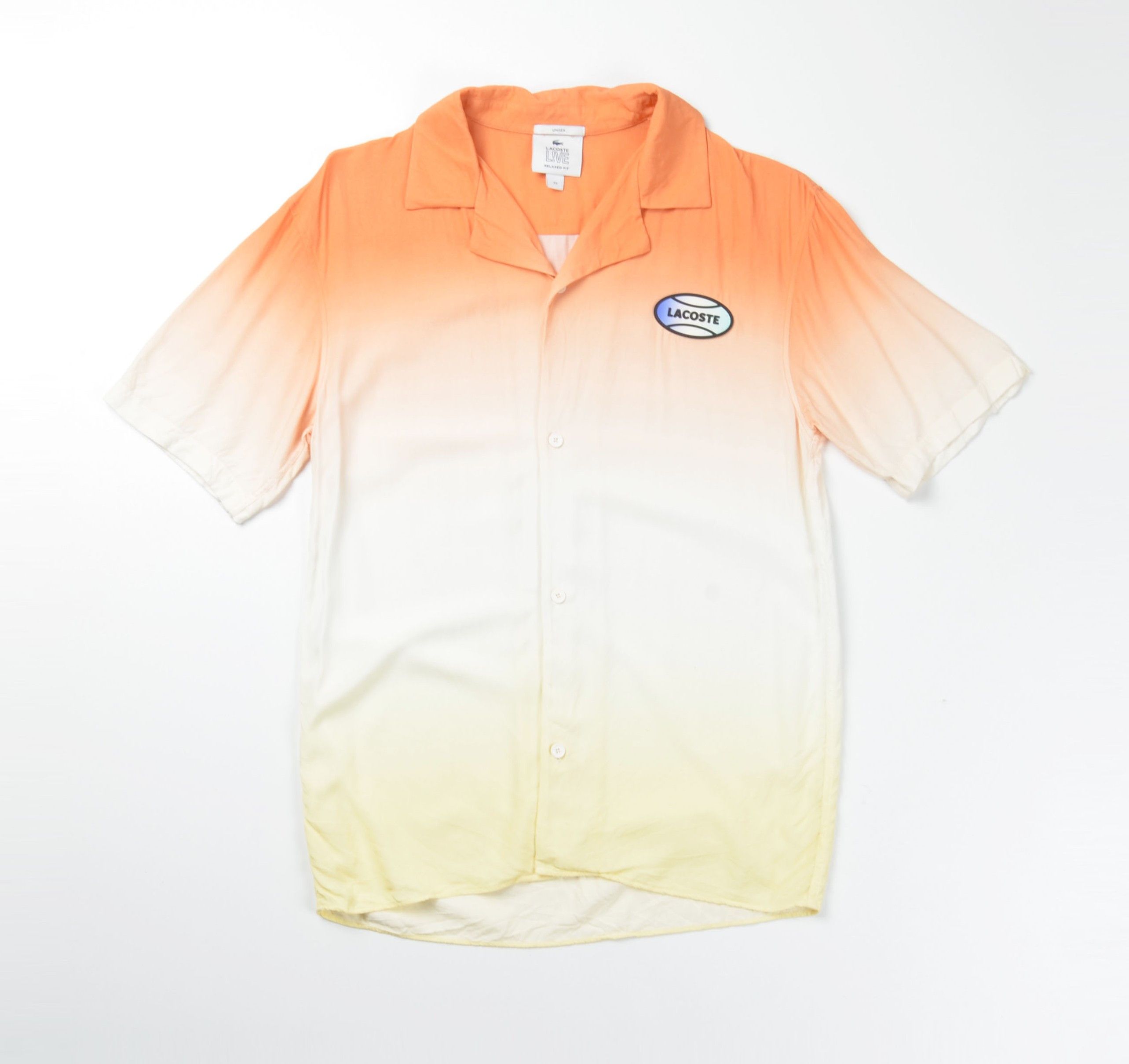 Lacoste Lacoste Live Unisex Ombre Gradient Button Up Shirt Size US XS / EU 42 / 0 - 1 Thumbnail