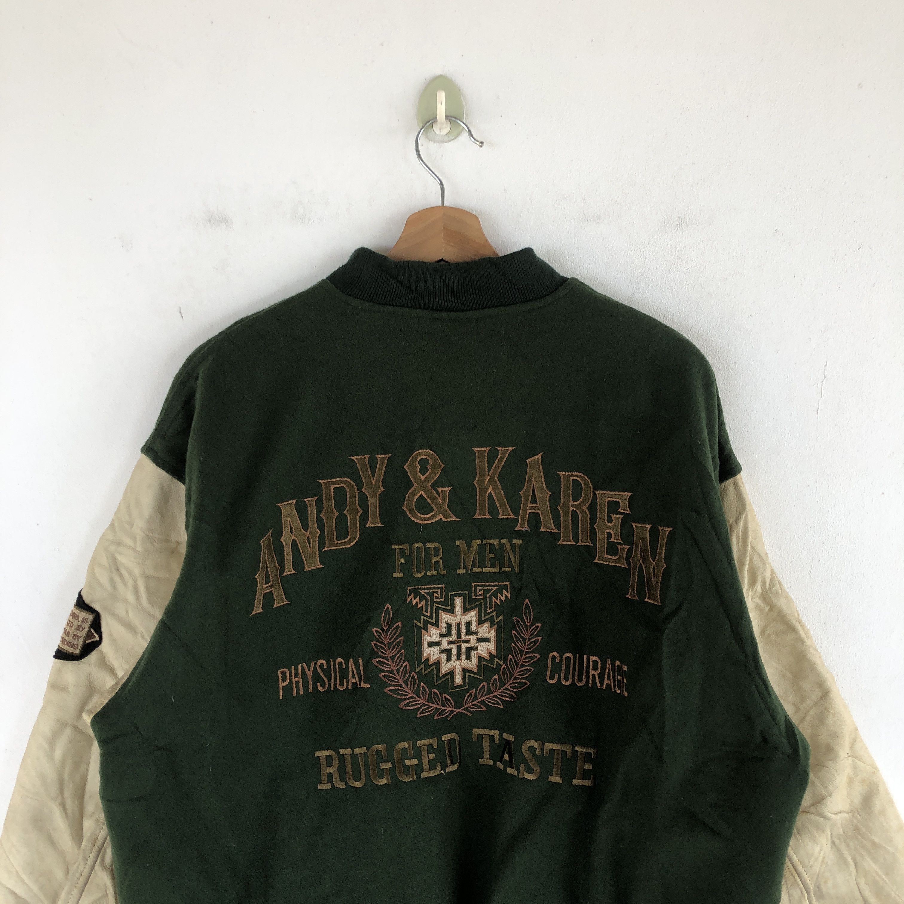 Vintage Highland Varsity Jackets Letterman Leather Wool Jackets Size US L / EU 52-54 / 3 - 3 Thumbnail