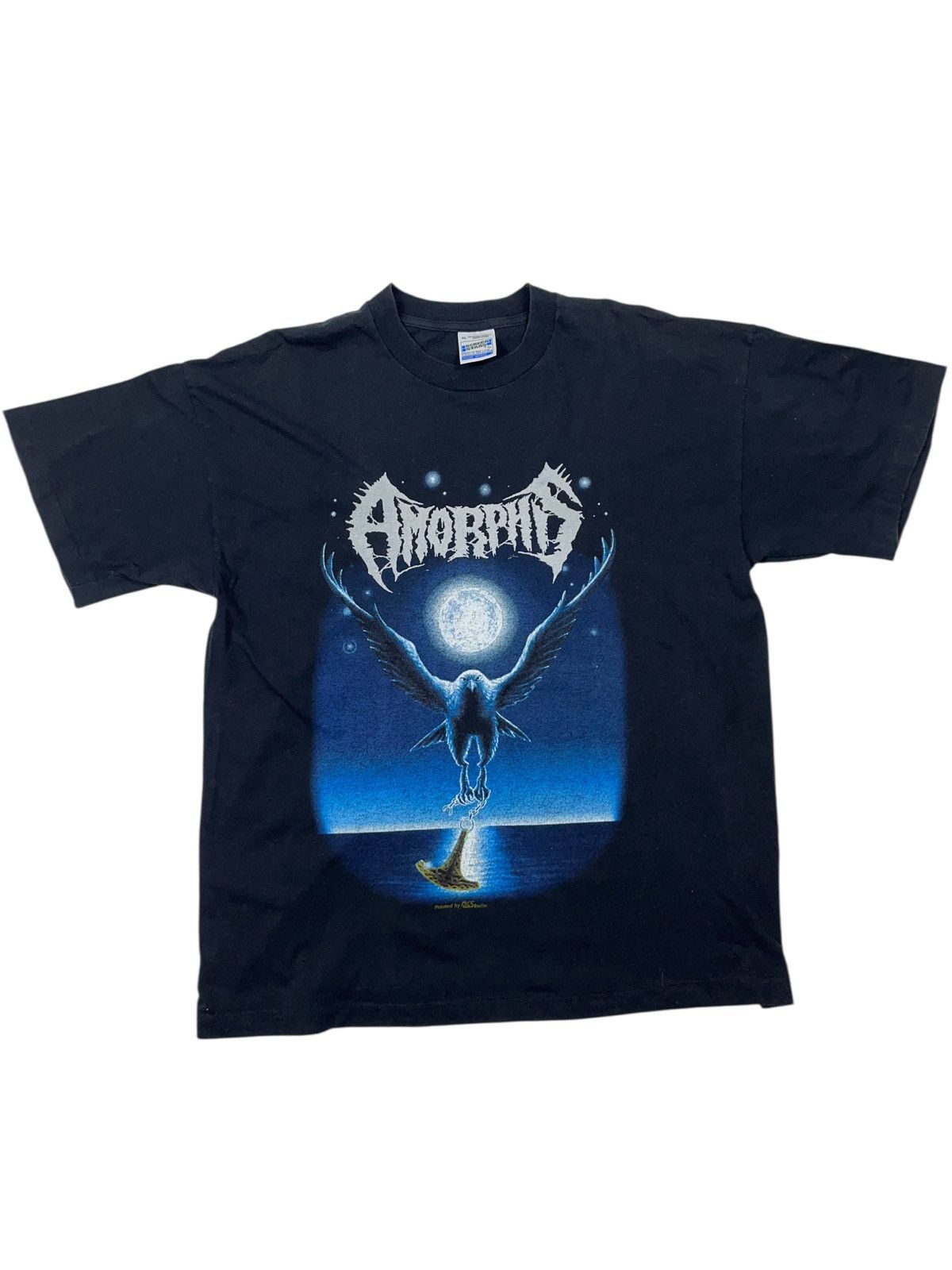 Vintage 90s Amorphis Black Winter Day Metal T-shirt Tiamat
