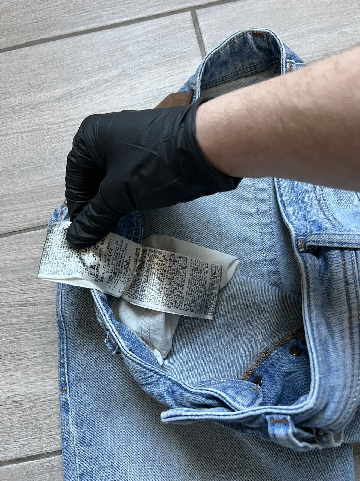 Other Vintage y2k Diesel Baggy Distressed Wide Jeans Washed Size US 28 / EU 44 - 15 Thumbnail