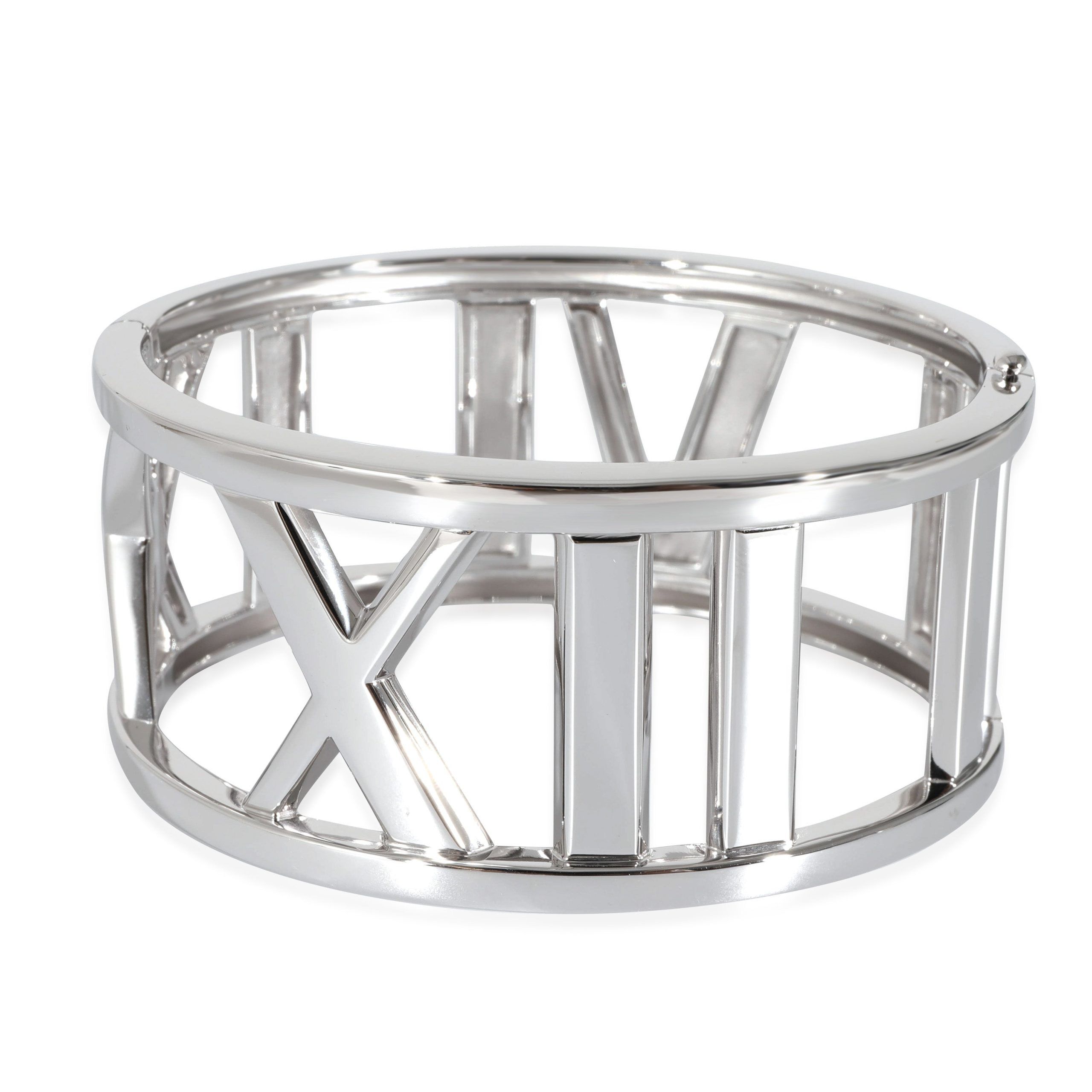 Tiffany & Co. Tiffany & Co. Wide Atlas Open Bangle in 18k White Gold Size ONE SIZE - 1 Thumbnail