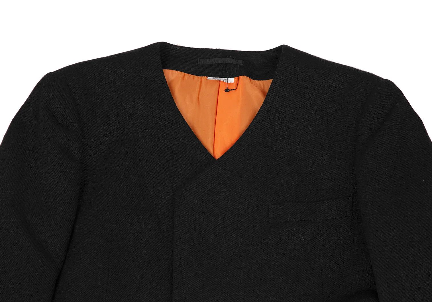 Comme des Garcons Homme Plus Felt Contrast Collar Coat in Black, Size M Size US M / EU 48-50 / 2 - 2 Thumbnail