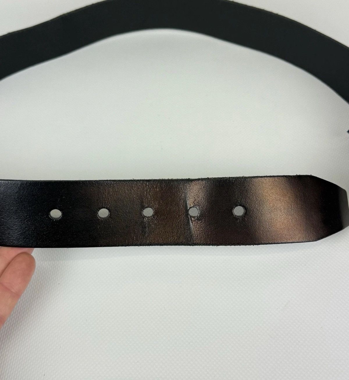 G-Star G-Star Raw Avant Garde Leather Metal Belt Black Bronze Metal Size ONE SIZE - 6 Thumbnail