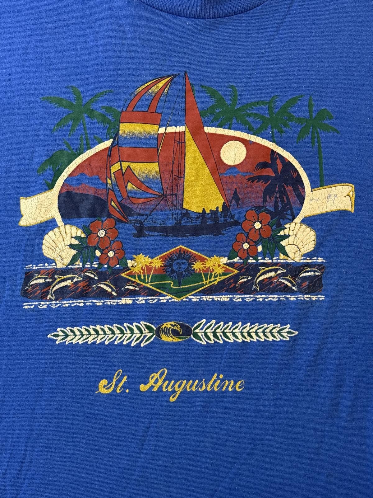 Designer Vintage St Augustine Florida T-shirt - Sailing Tourist XL Size US XL / EU 56 / 4 - 3 Thumbnail