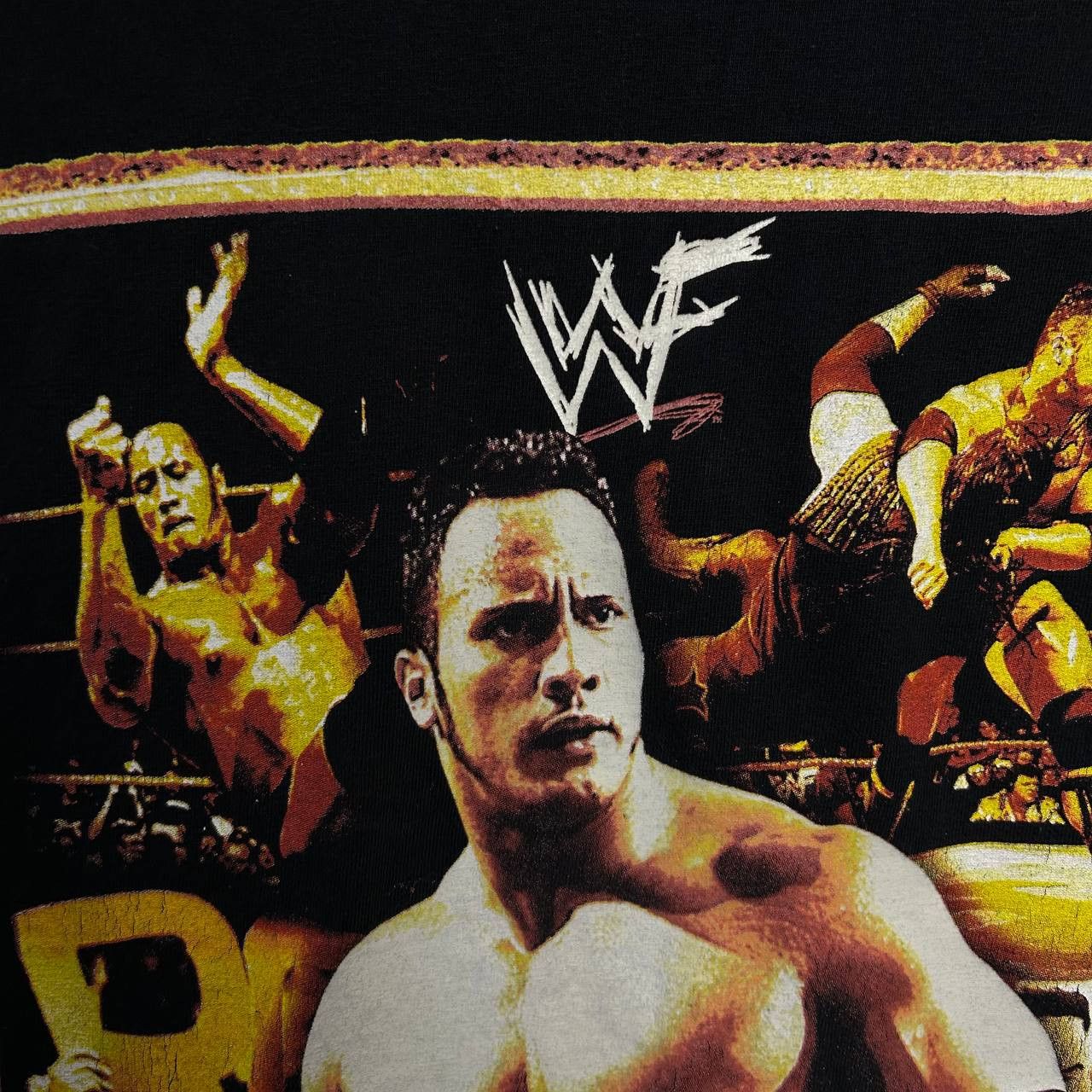 WWE Vintage WWE The Rock 1999 big logo wrestling sleeveles Size US M / EU 48-50 / 2 - 4 Thumbnail