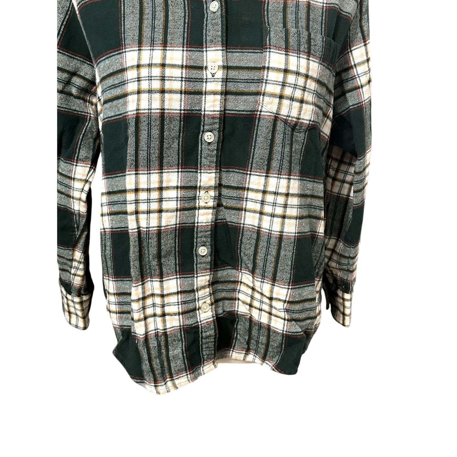 Old Navy Old Navy Collared Shirt Button-Up Long Sleeve Plaid Multi XS Size XS / US 0-2 / IT 36-38 - 3 Thumbnail