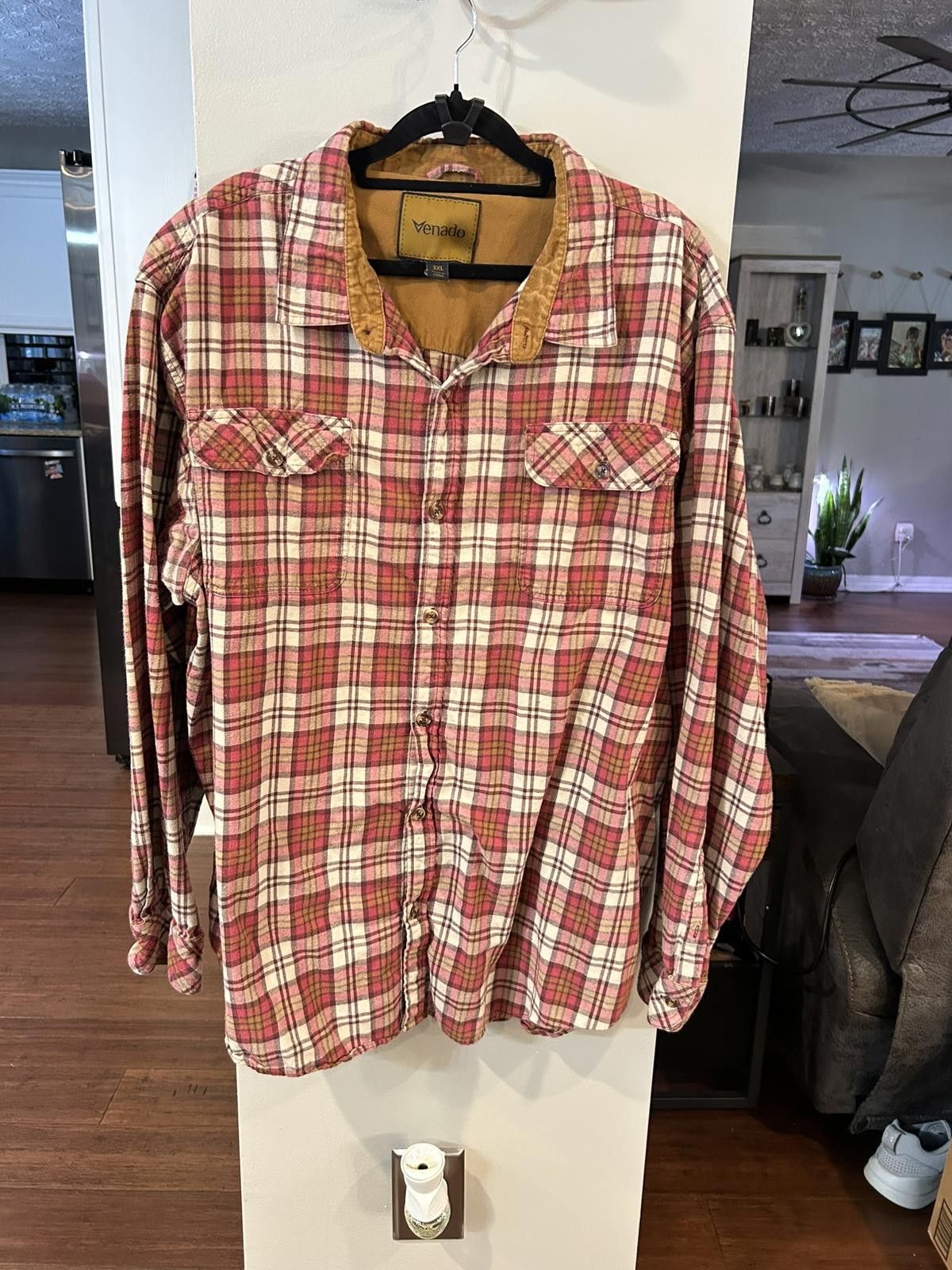 Vendor Things Venado Men's 3XL Plaid Flannel Shirt Size US XXL / EU 58 / 5 - 1 Thumbnail