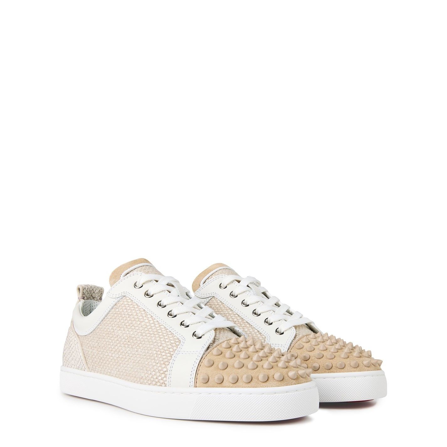 Christian Louboutin Louis Junior Spikes Canvas Sneakers Size US 9 / EU 42 - 4 Thumbnail
