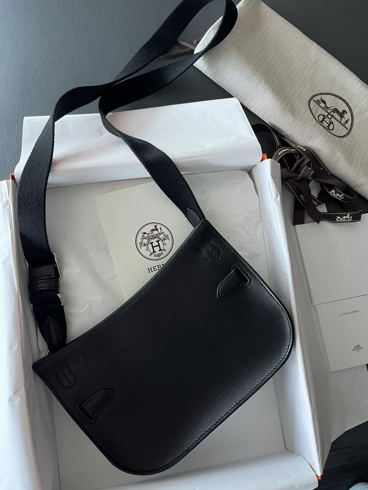 Hermes RARE Brand New Mini Jypsiere Bag Evergrain Full Set Size ONE SIZE - 4 Thumbnail