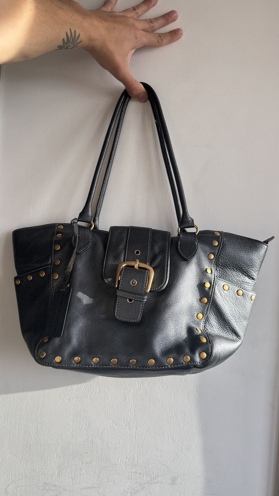 Vintage Madonna Y2K Leather Tote Bag balenciaga juicy couture MiuMiu Size ONE SIZE - 2 Thumbnail