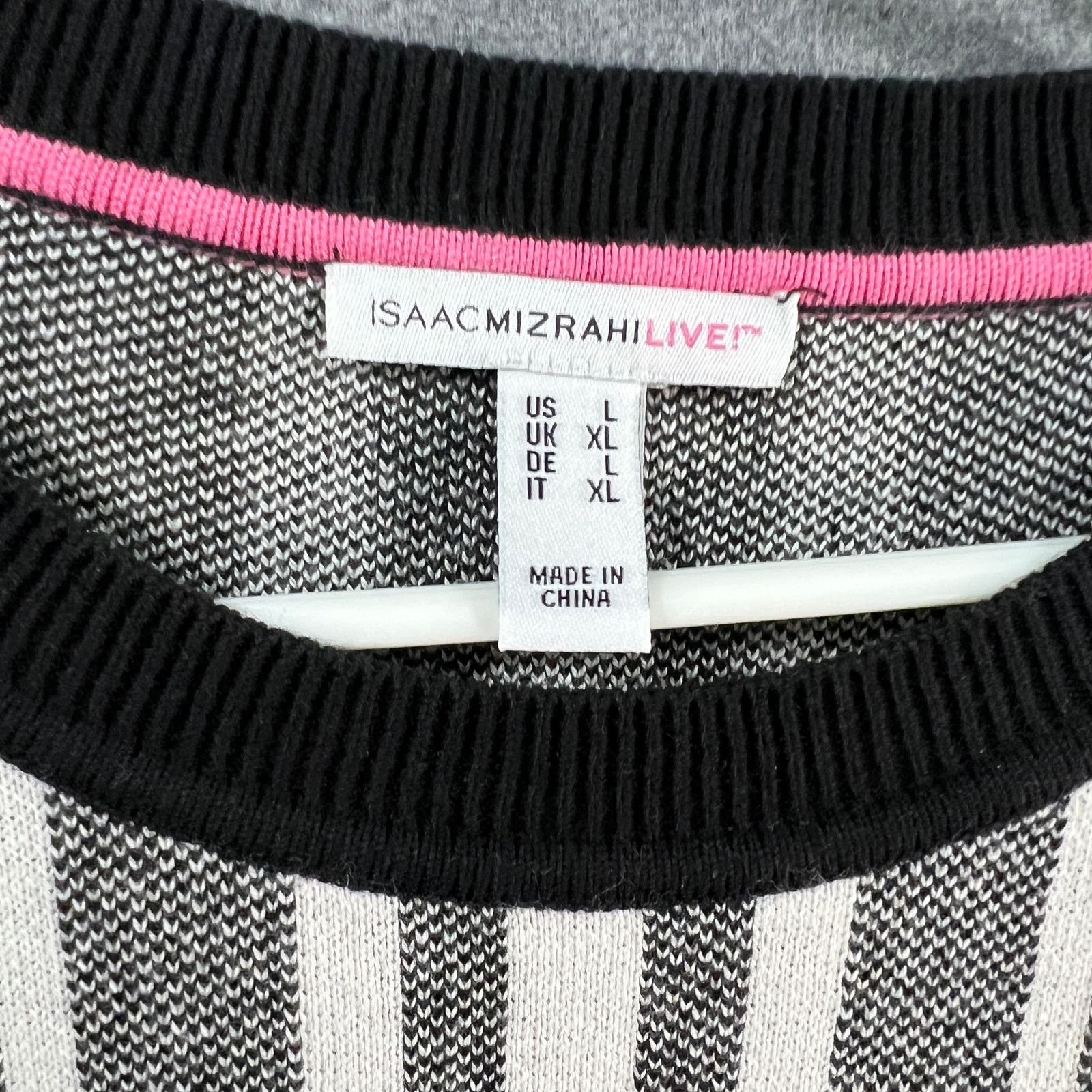 Isaac Mizrahi Isaac Mizrahi Live! Regular Jacquard Sweater Dress Size L / US 10 / IT 46 - 8 Thumbnail