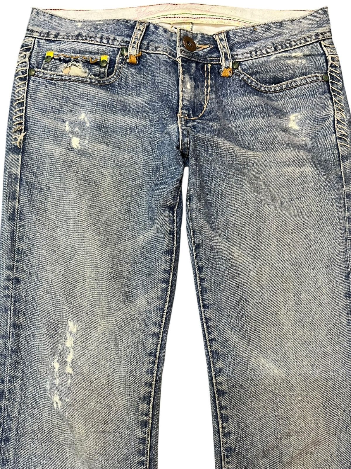 Japanese Brand Vintage Back Number Flare Bootcut Denim Size US 30 / EU 46 - 2 Thumbnail