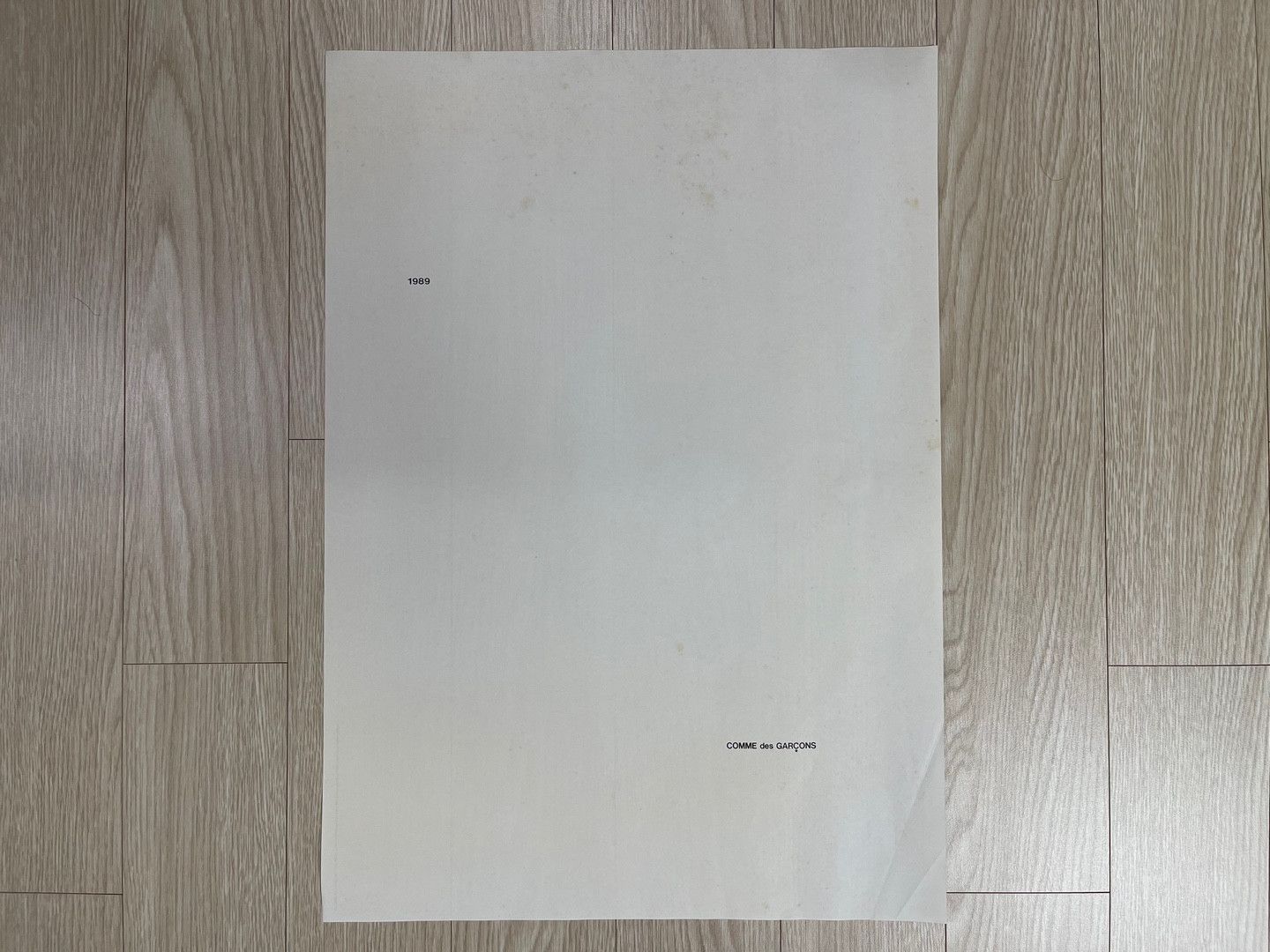 Comme des Garcons × Comme des Garcons Homme COMME des GARCONS AD1989 Art Poster June Size ONE SIZE - 4 Thumbnail