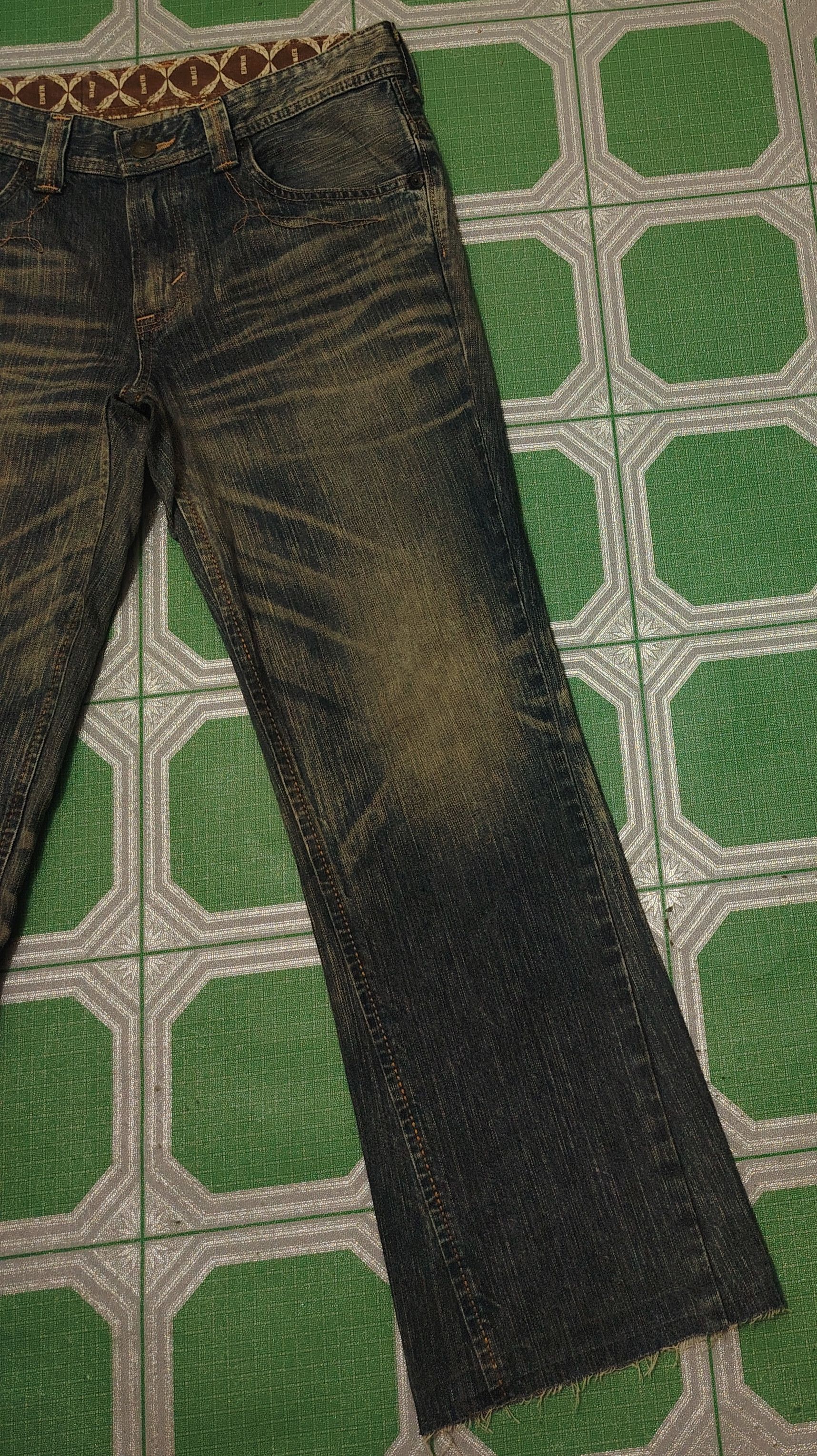 If Six Was Nine Japanese Edwin Flared Jeans Distressed Jeans Size US 31 - 4 Thumbnail